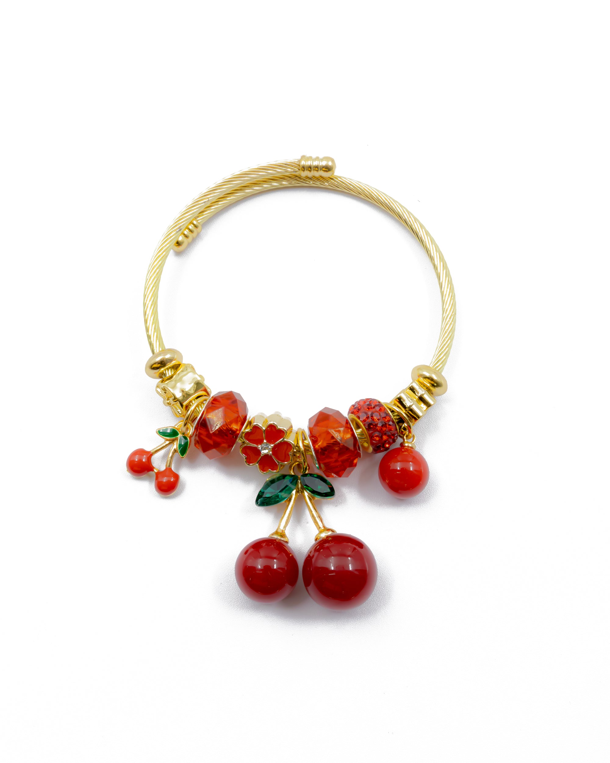 PULSERA DE CEREZA M3 ORO LAMINADO