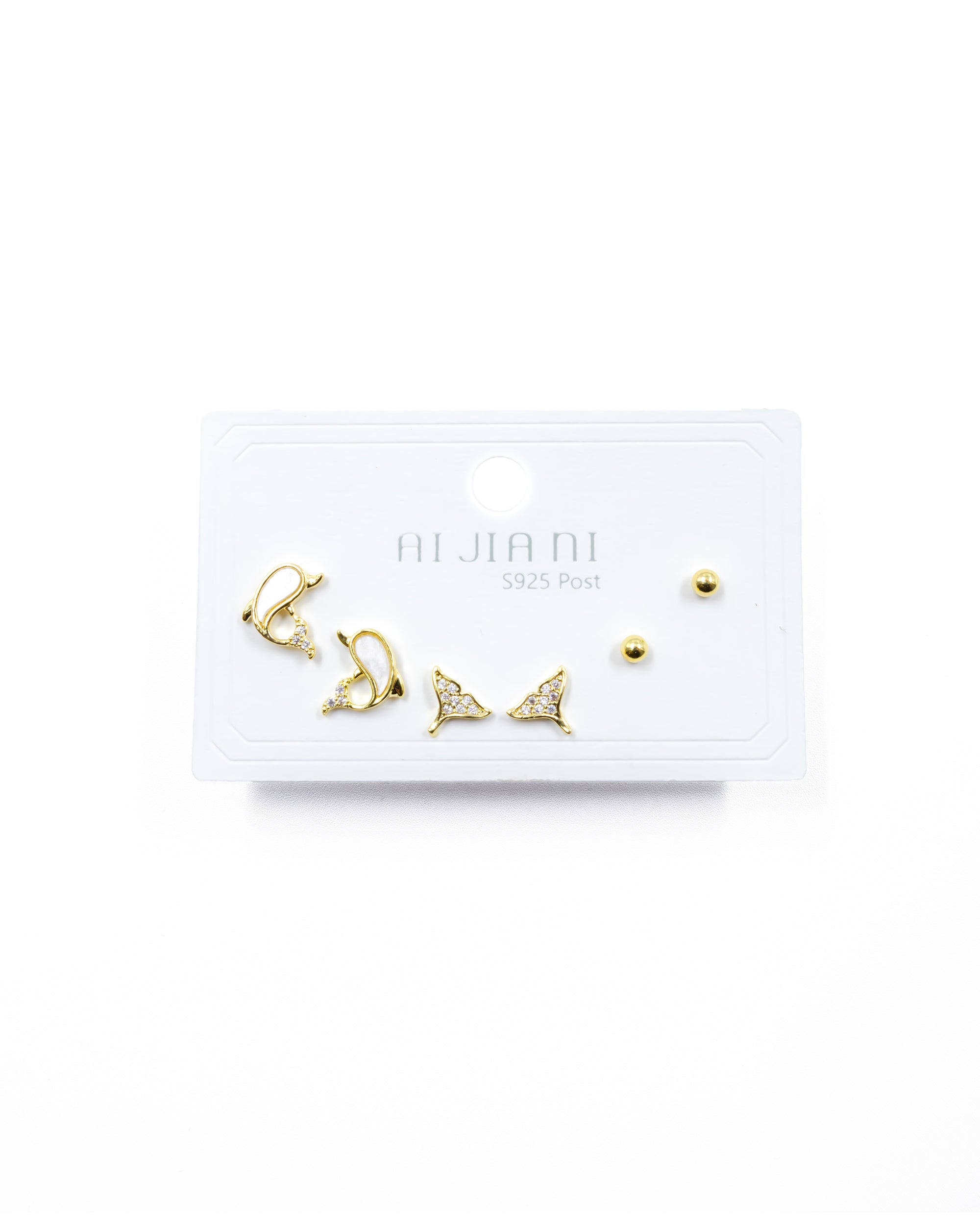 ARETES PAQUETE DE 3 M3 ORO LAMINADO