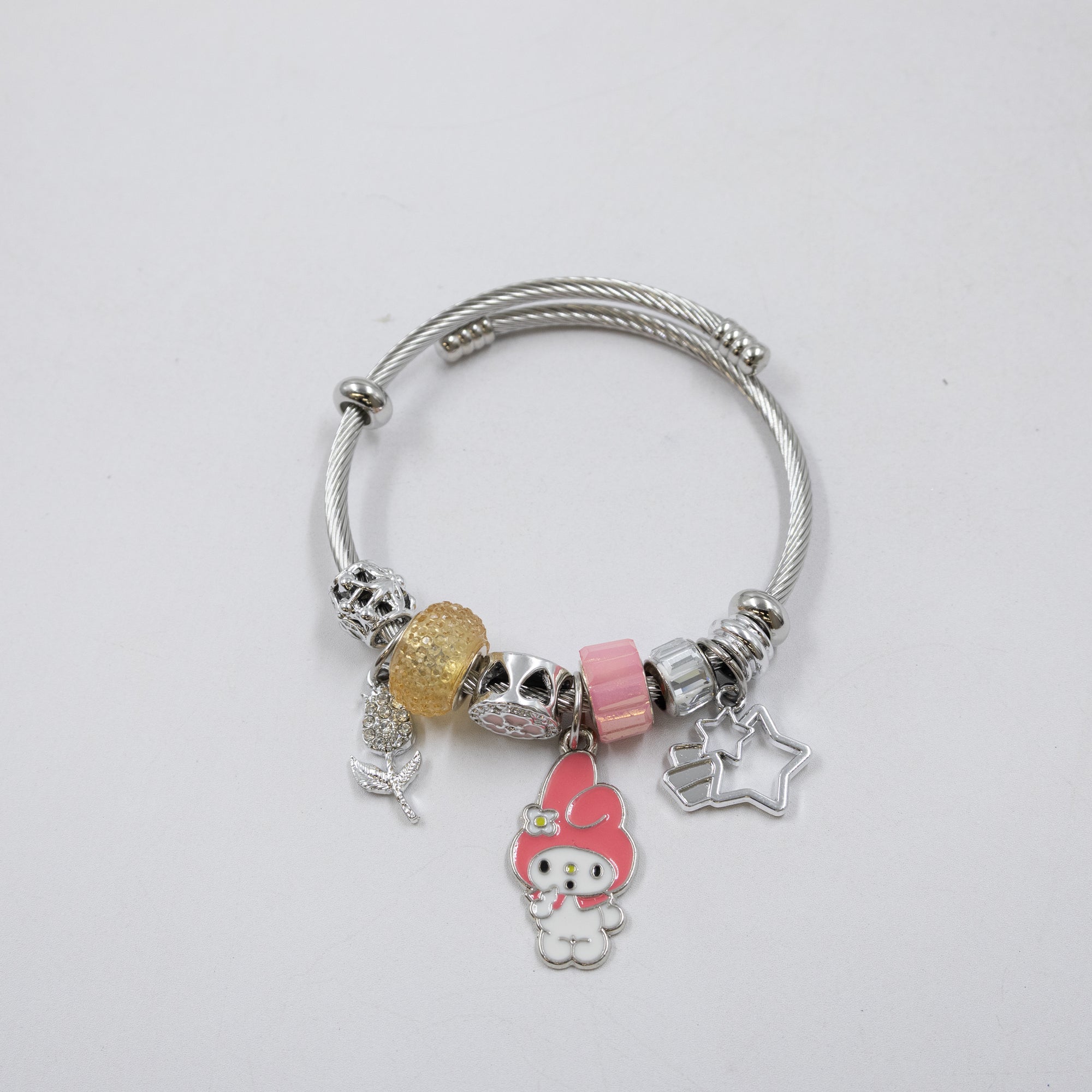 Pulsera tipo Pandora Plateados M4 Oro Laminado