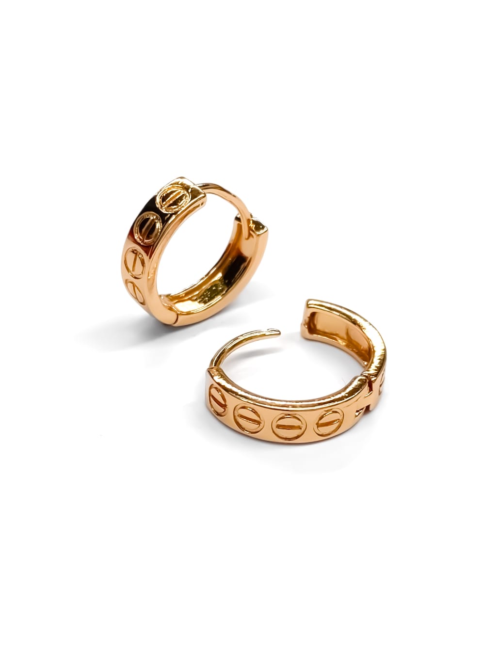 ARETES HUGGIES M19 - ORO LAMINADO