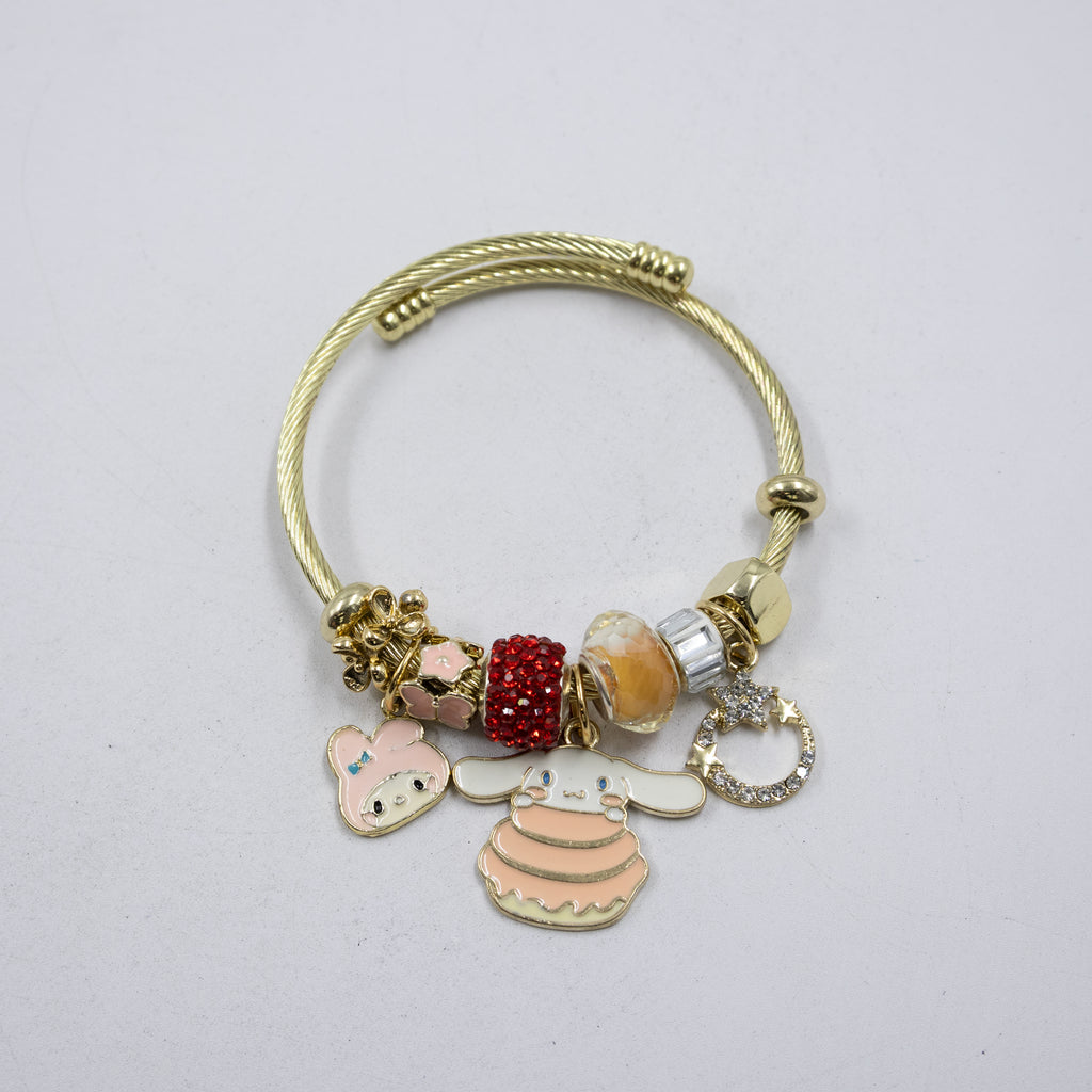 Pulsera tipo Pandora M4 Oro Laminado