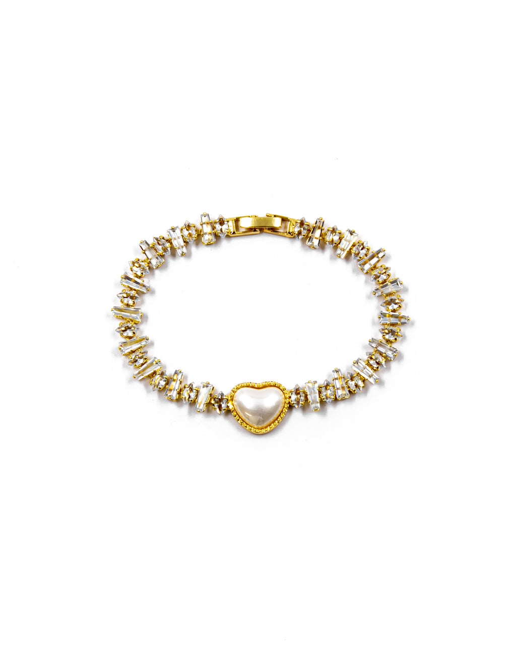 Pulsera dorada de piedras con piedra - M4 Oro Laminado