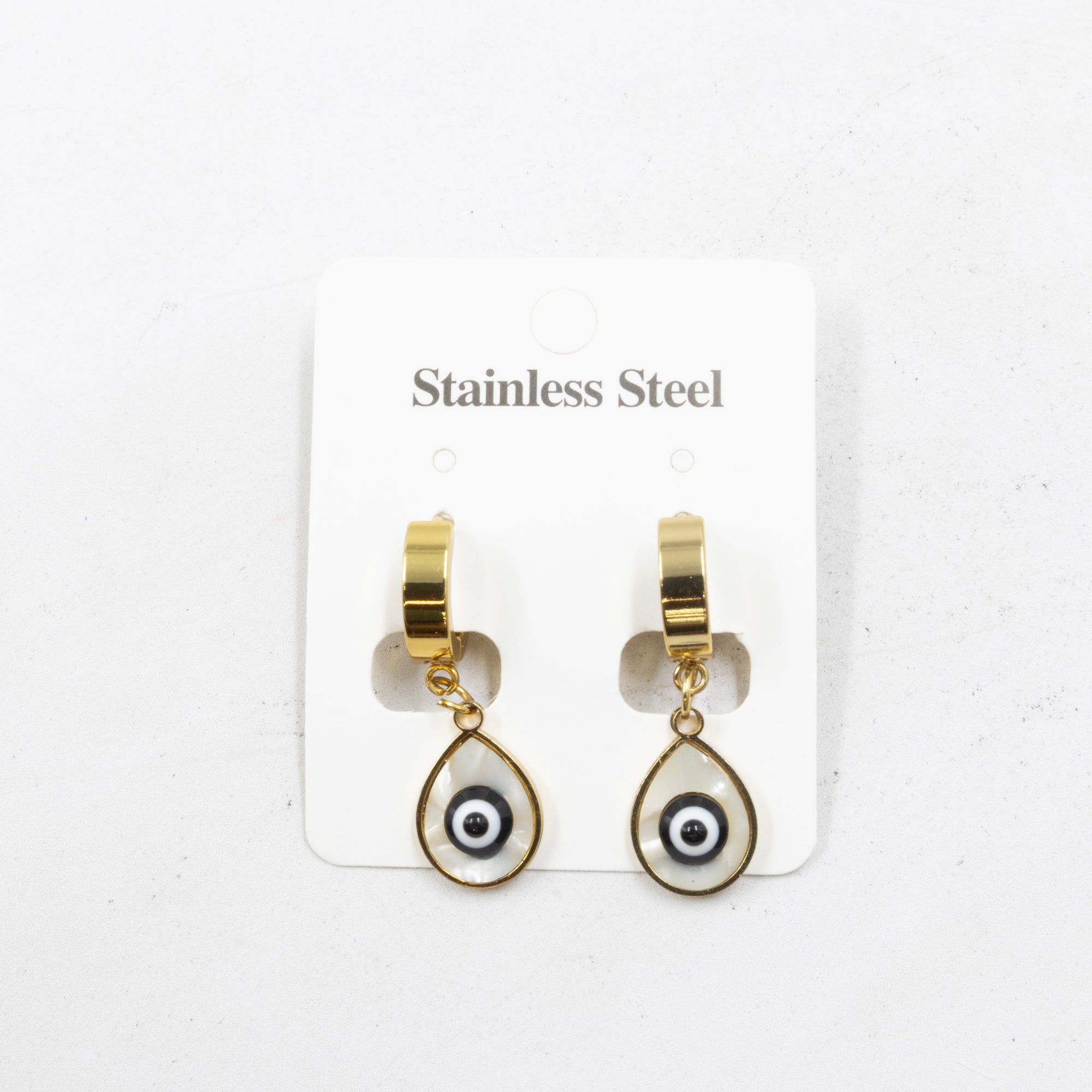 Aretes  Dorados de Ojo Turco M2 Oro Laminado