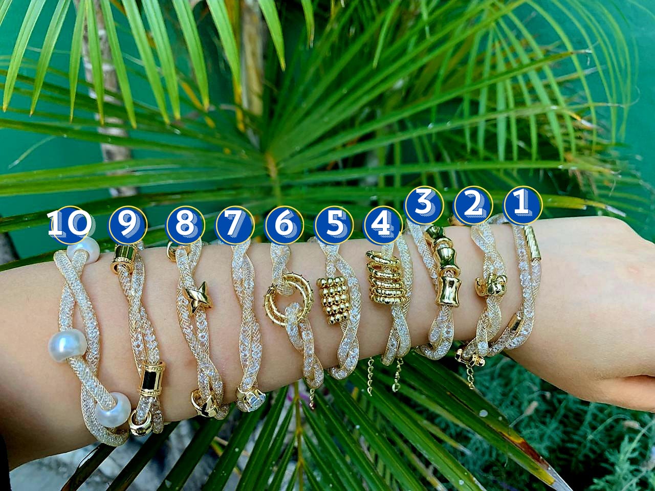 Pulsera Malla Dorada M5 Oro Laminado