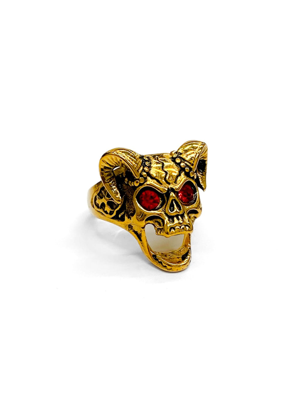 Anillo Calavera Dorado y Plateado Acero Inoxidable M16