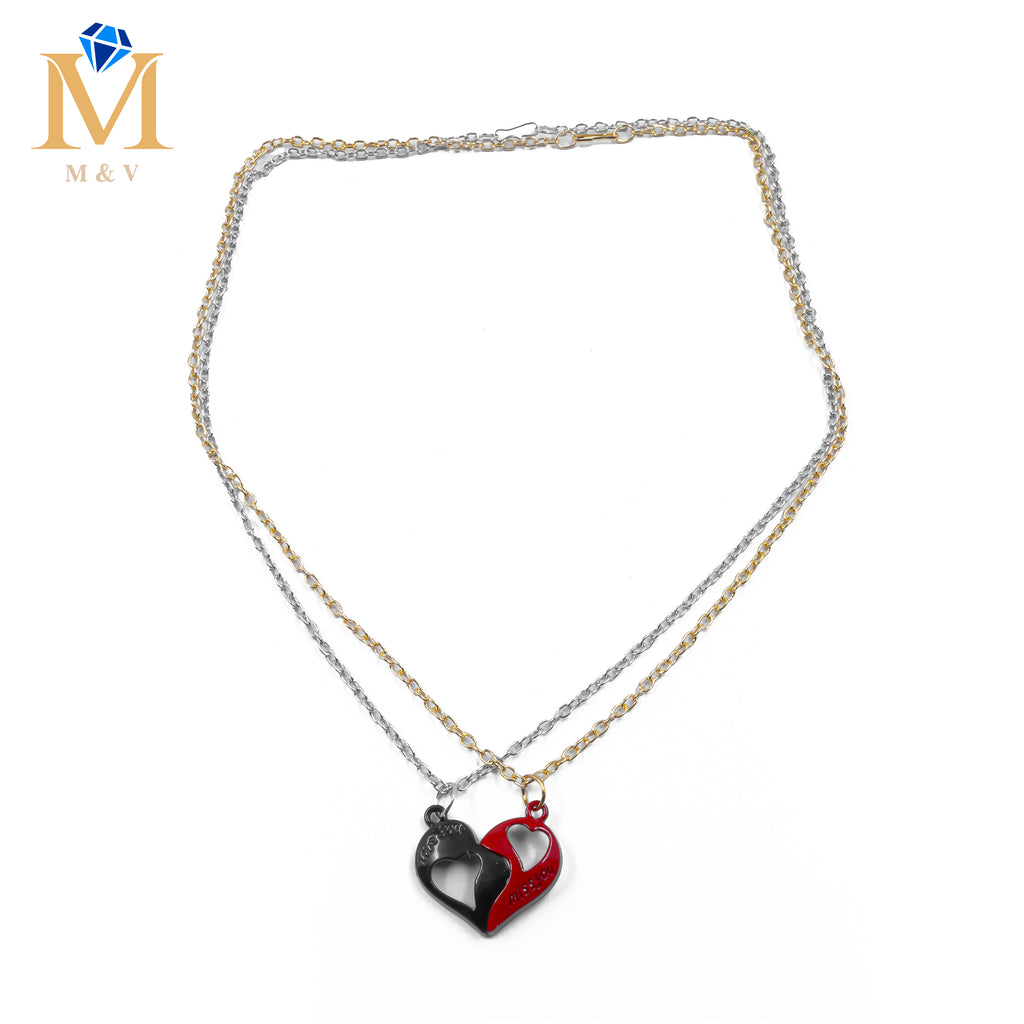 Collares en Pareja de corazón M2 Acero Inoxidable