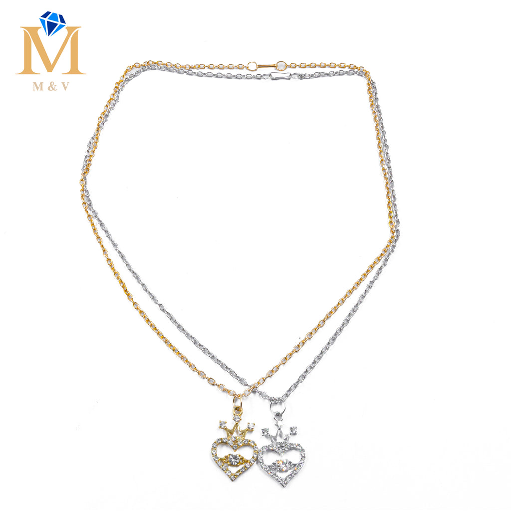 Collares en Pareja de corazón M8 Acero Inoxidable