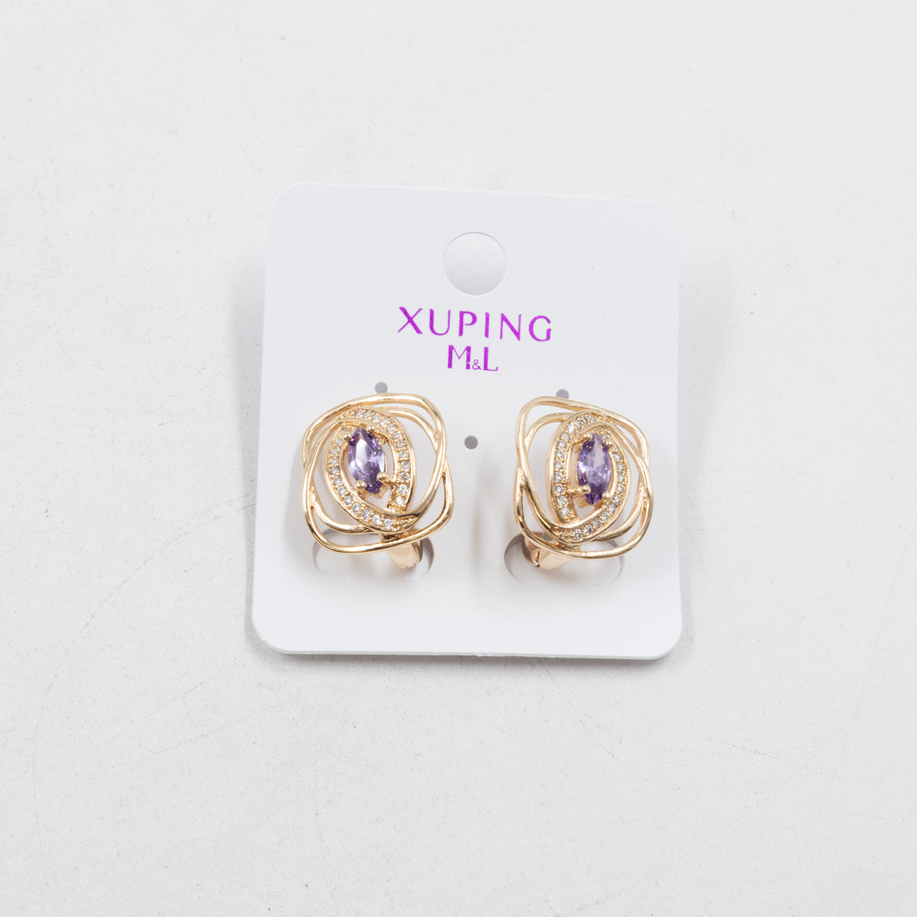 Aretes Xuping Dorados M9 Oro Laminado