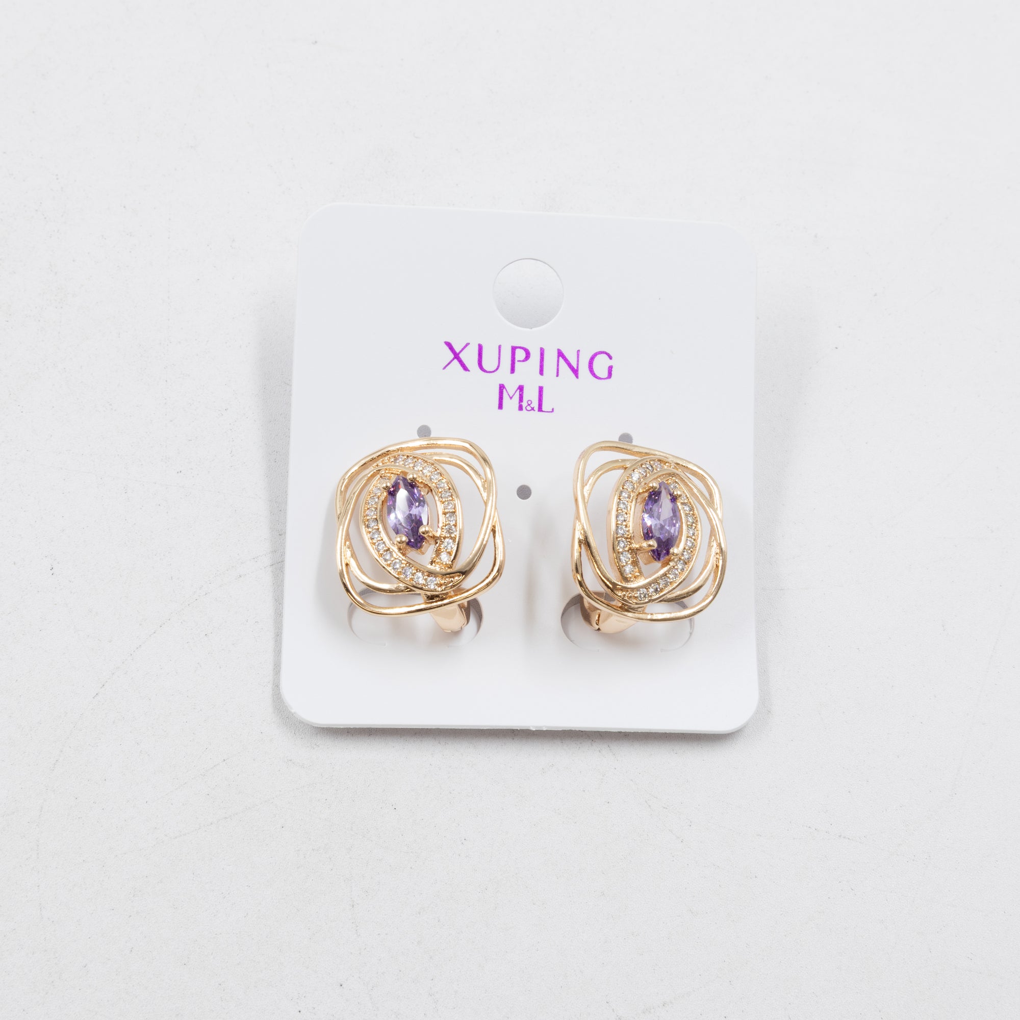 Aretes Xuping Dorados M9 Oro Laminado
