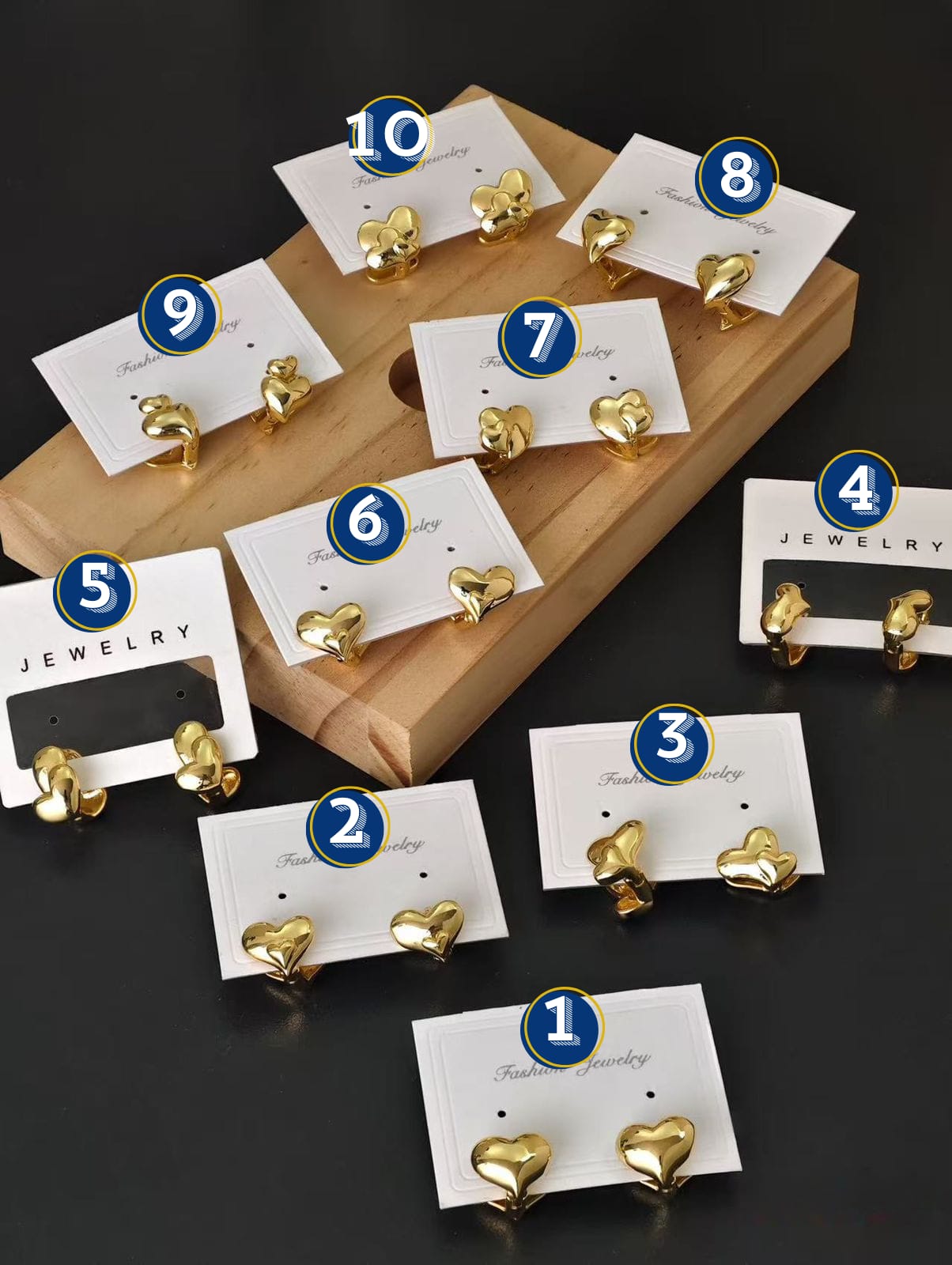 Aretes Dorado Elegante M5 Oro Laminado