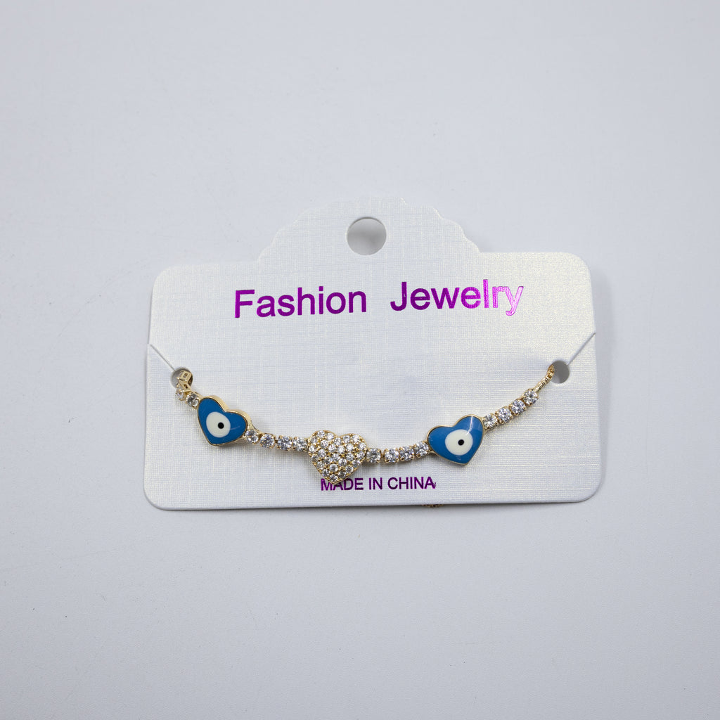 Pulsera Dorada de Ojo Turco M4 Oro Laminado