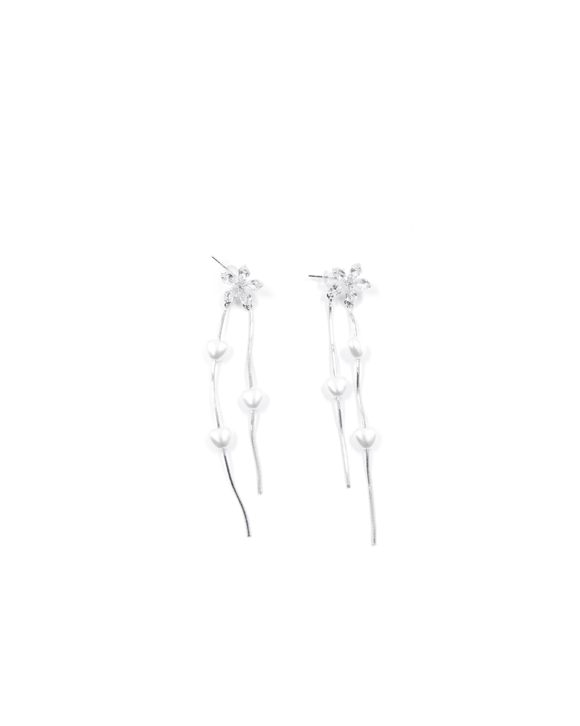 Aretes Largos Ansheli Plateados M20 Oro Laminado