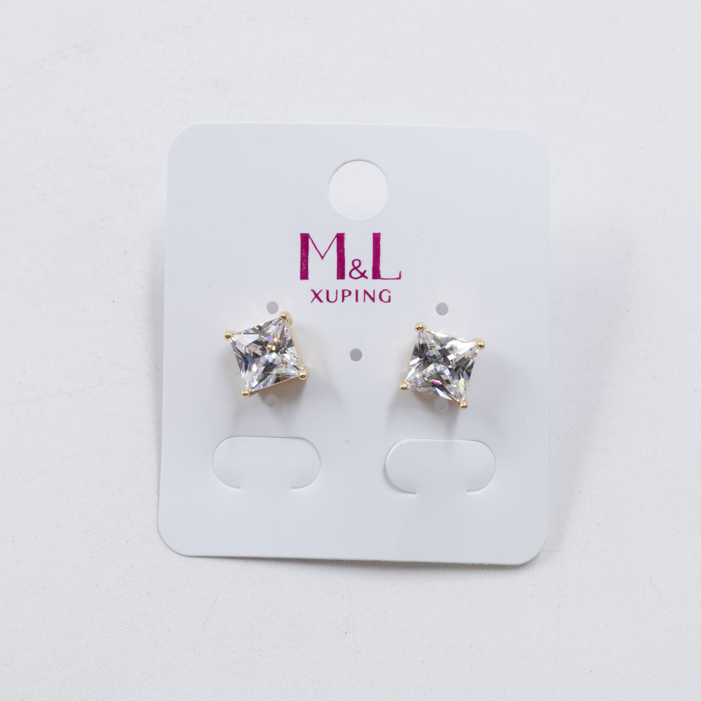 Aretes Dorados Xuping de Aro M2 Oro Laminado