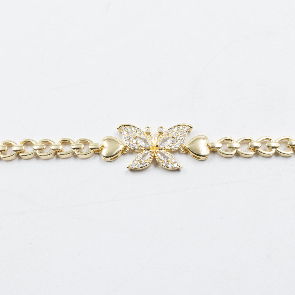 Pulseras Doradas con Piedras M5 Oro Laminado