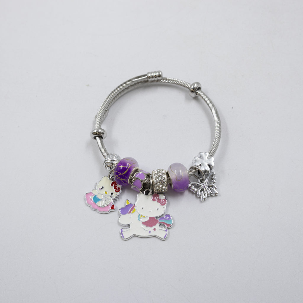 Pulsera tipo Pandora Plateados M5 Oro Laminado