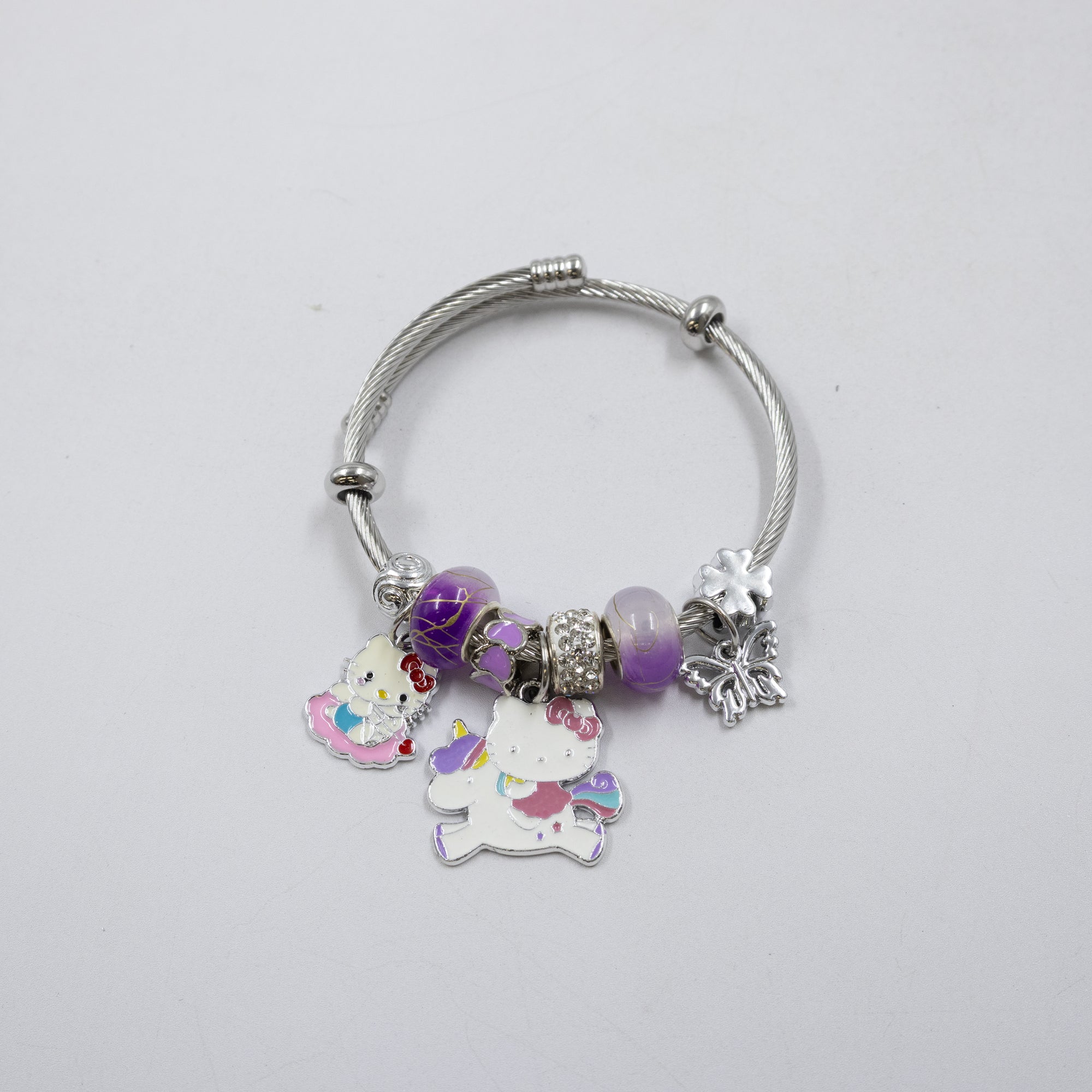 Pulsera tipo Pandora Plateados M5 Oro Laminado