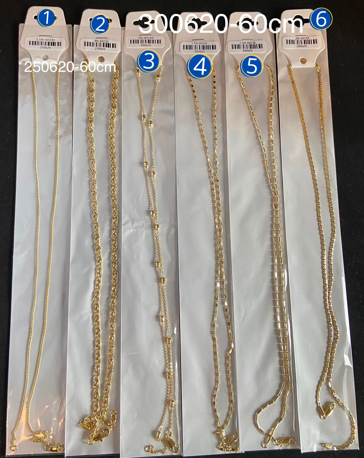[12/SEPTIEMBRE/26] Cadena Dorada de 60 cm M5 Oro Laminado