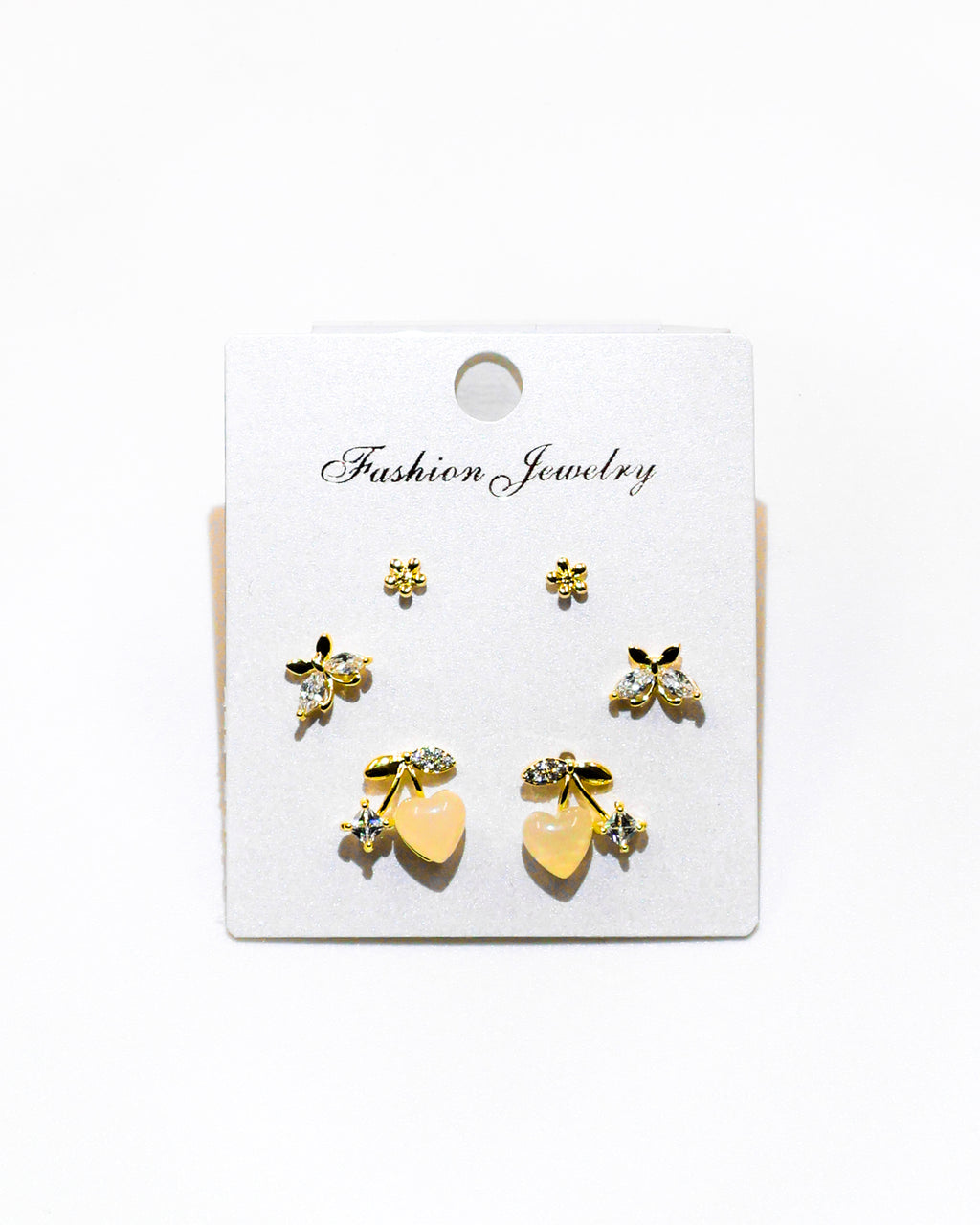 Set Aretes X3 - M10 Oro Laminado