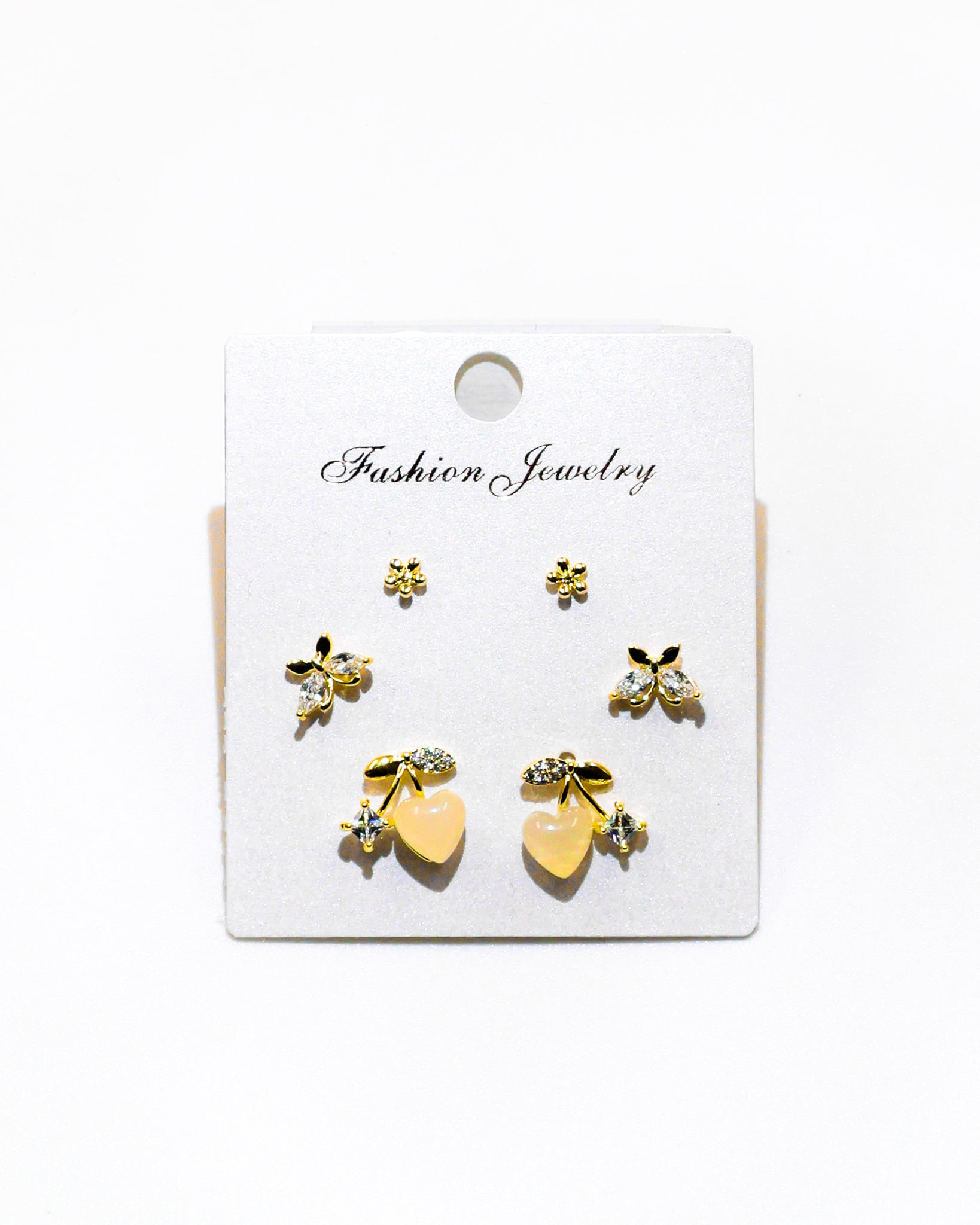 Set Aretes X3 - M10 Oro Laminado
