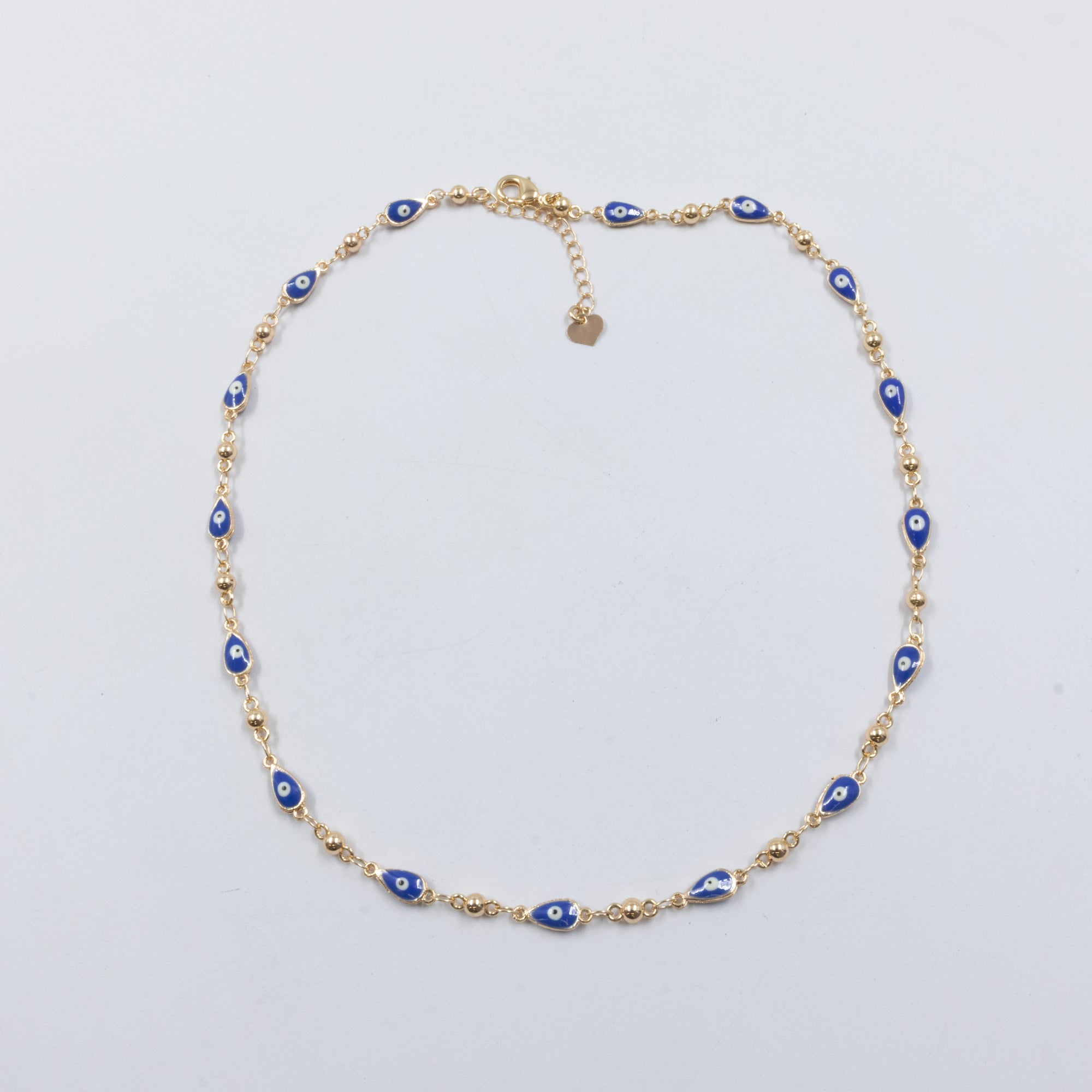 Collar Dorado de Ojo Turco M3 Oro Laminado