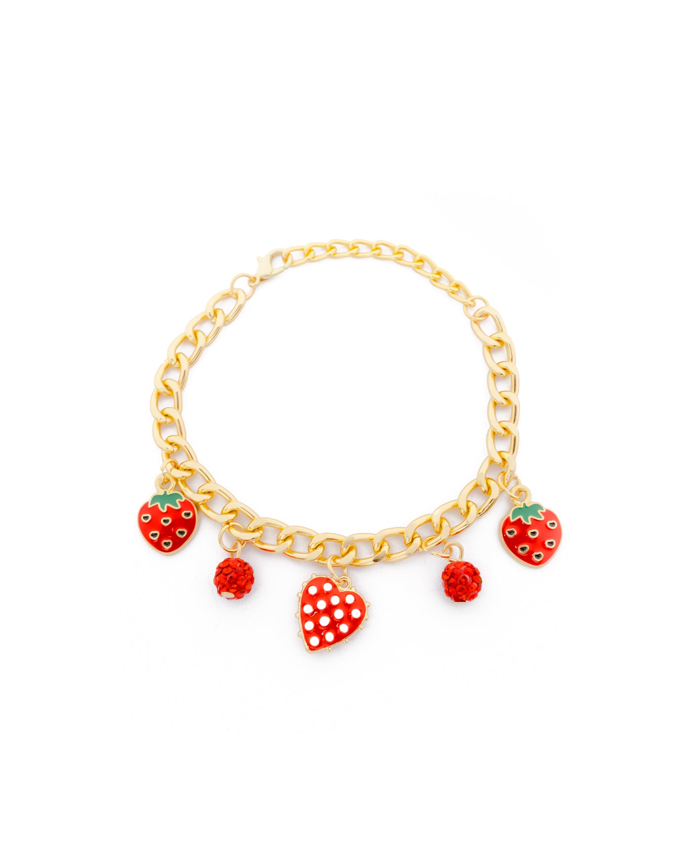 PULSERA DE CEREZA M6 ORO LAMINADO