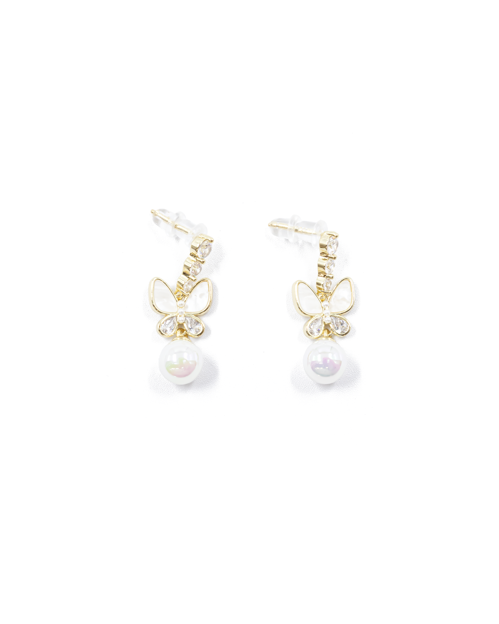 Aretes Largos Ansheli Dorados M8 Oro Laminado
