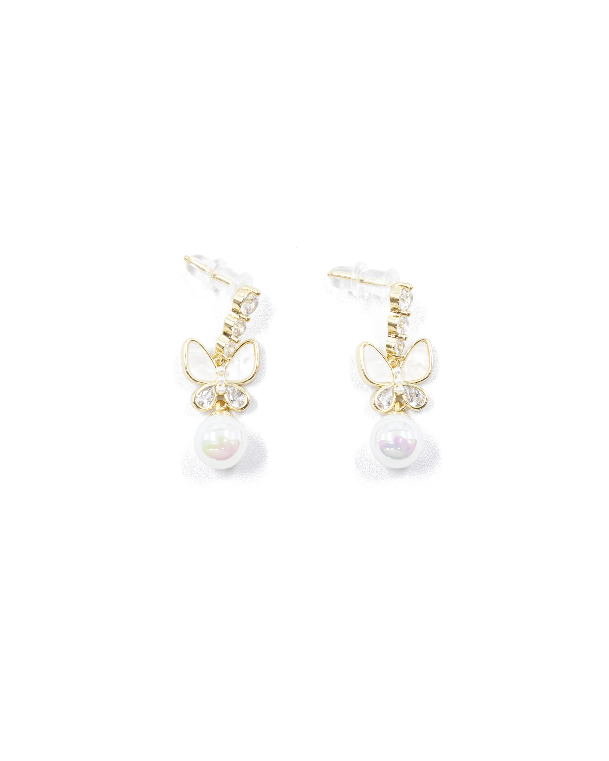 Aretes Largos Ansheli Dorados M8 Oro Laminado