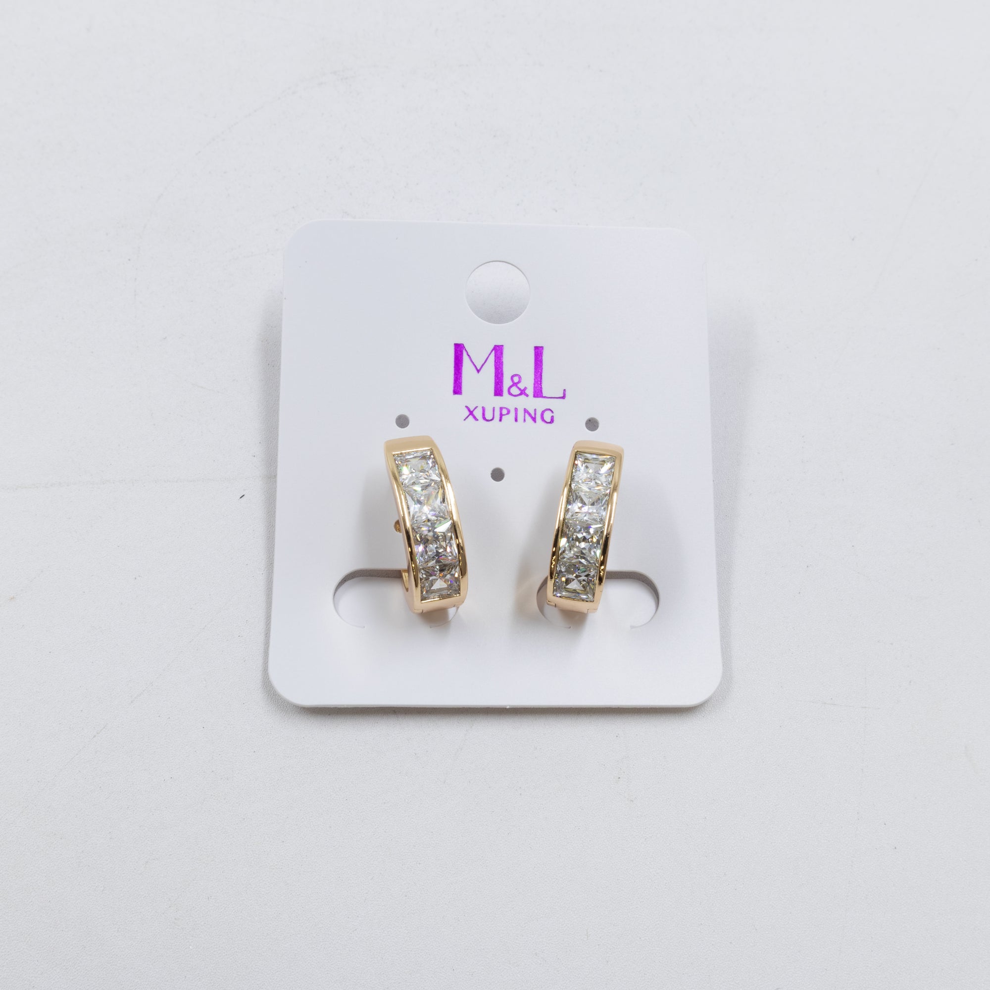 Aretes Dorados Xuping de Aro M9 Oro Laminado