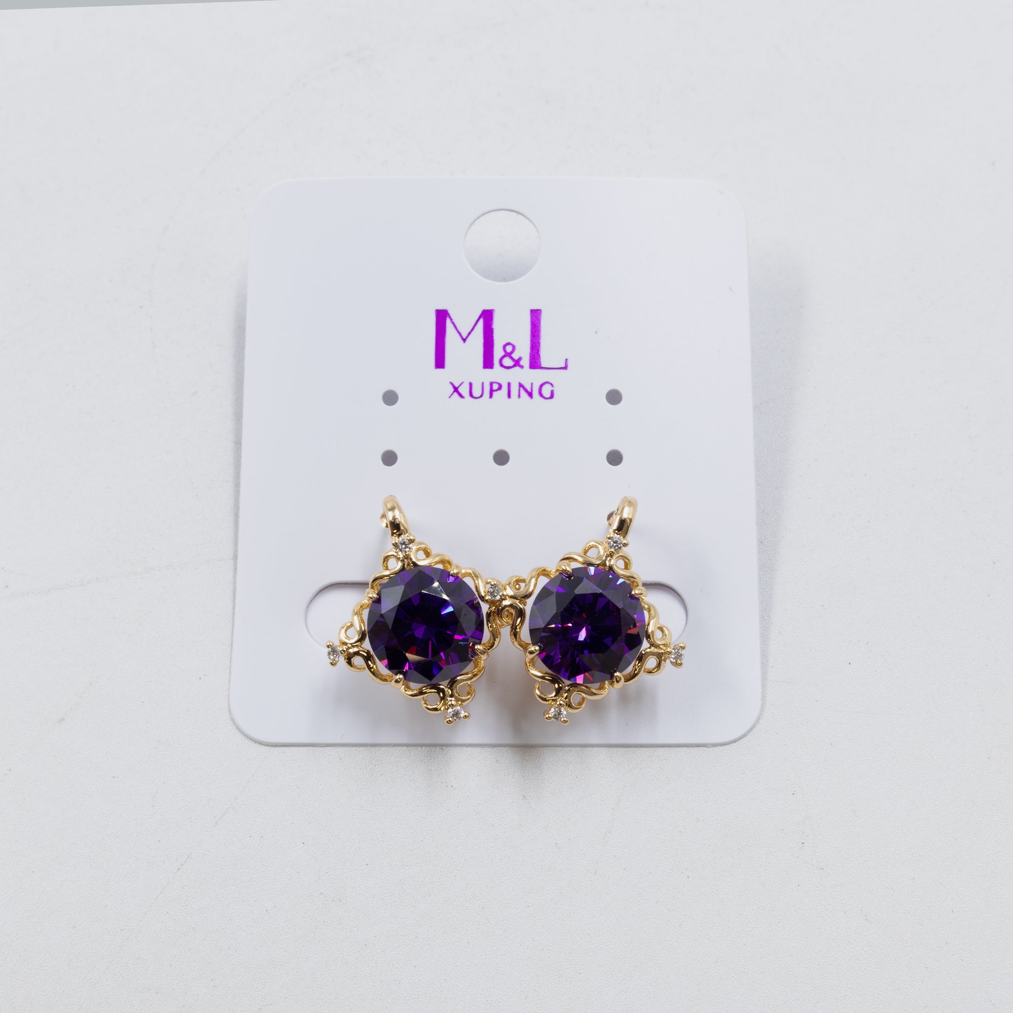 Aretes Dorados Xuping de Aro M12 Oro Laminado