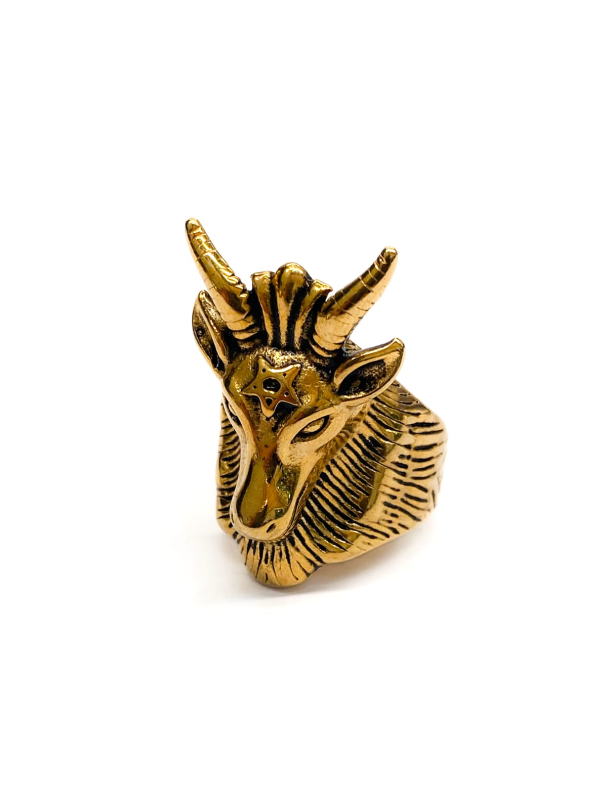 Anillo Dorado y Plateado de Animales M1 Acero Inoxidable
