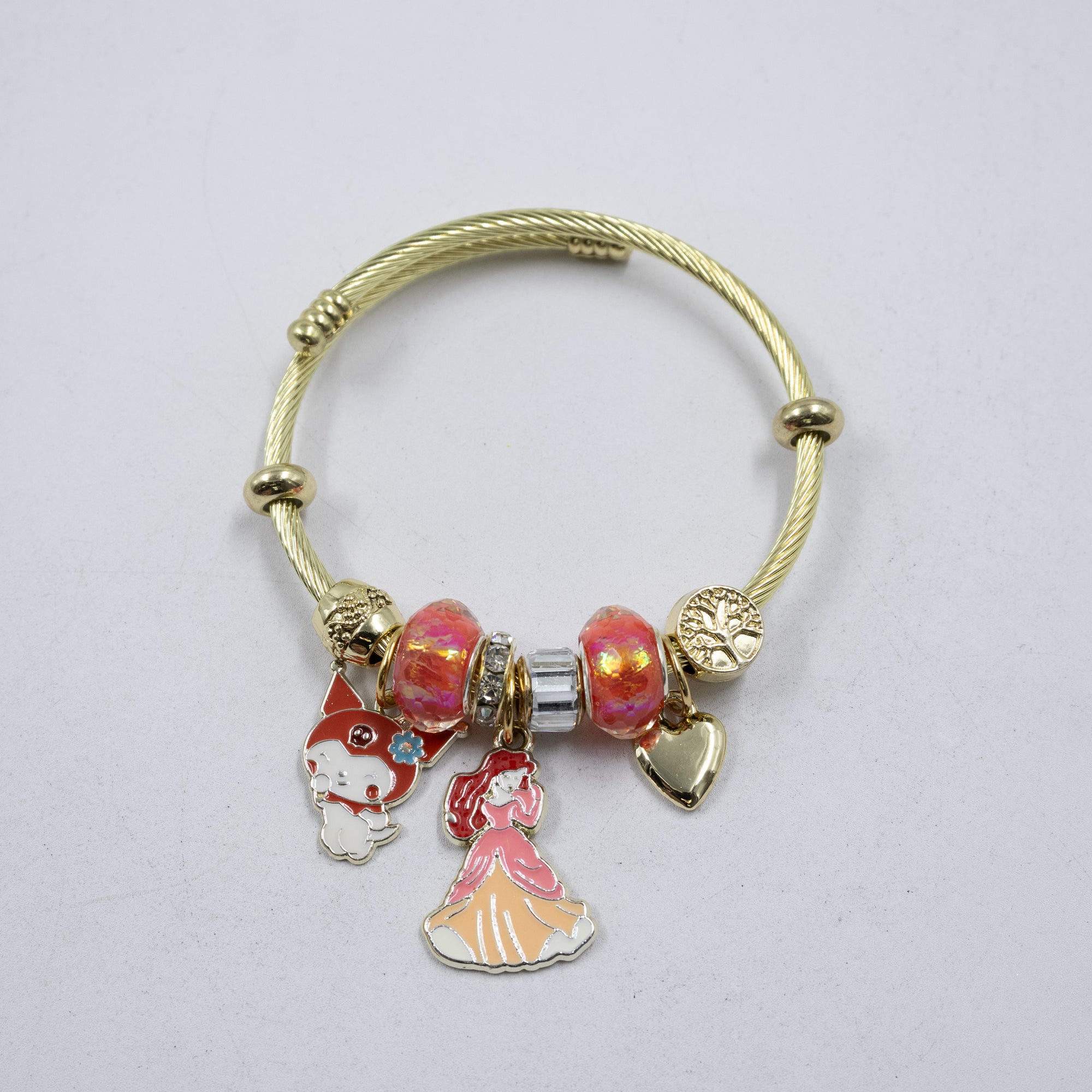 Pulsera tipo Pandora M8 Oro Laminado