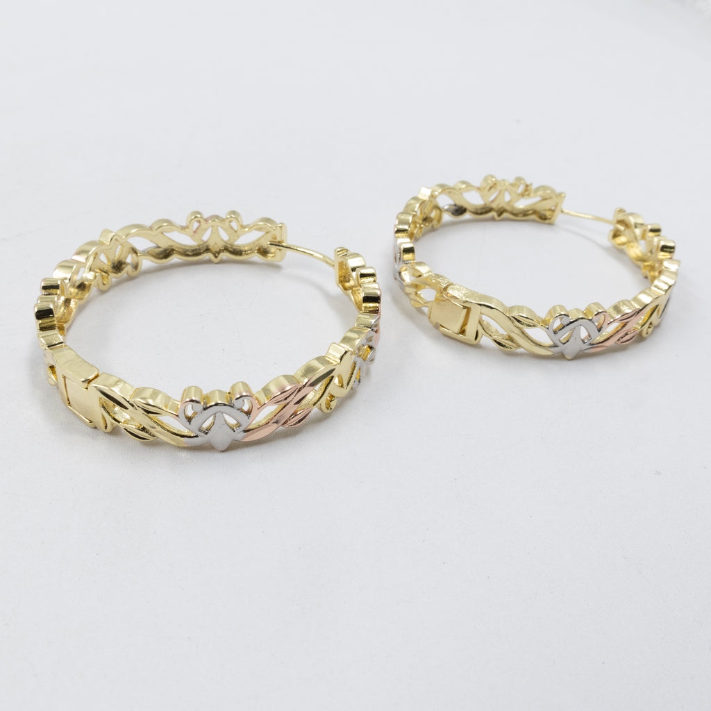 Aretes color Oro Florentino M1 Oro Laminado