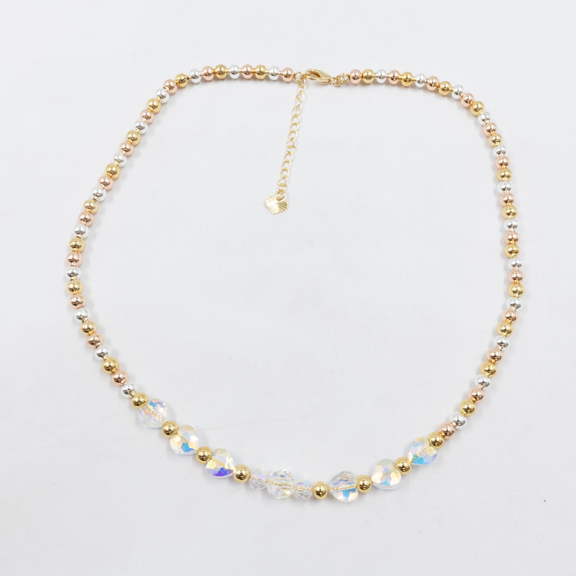 Collar Oro Florentino de Cuentas M3 Oro Laminado