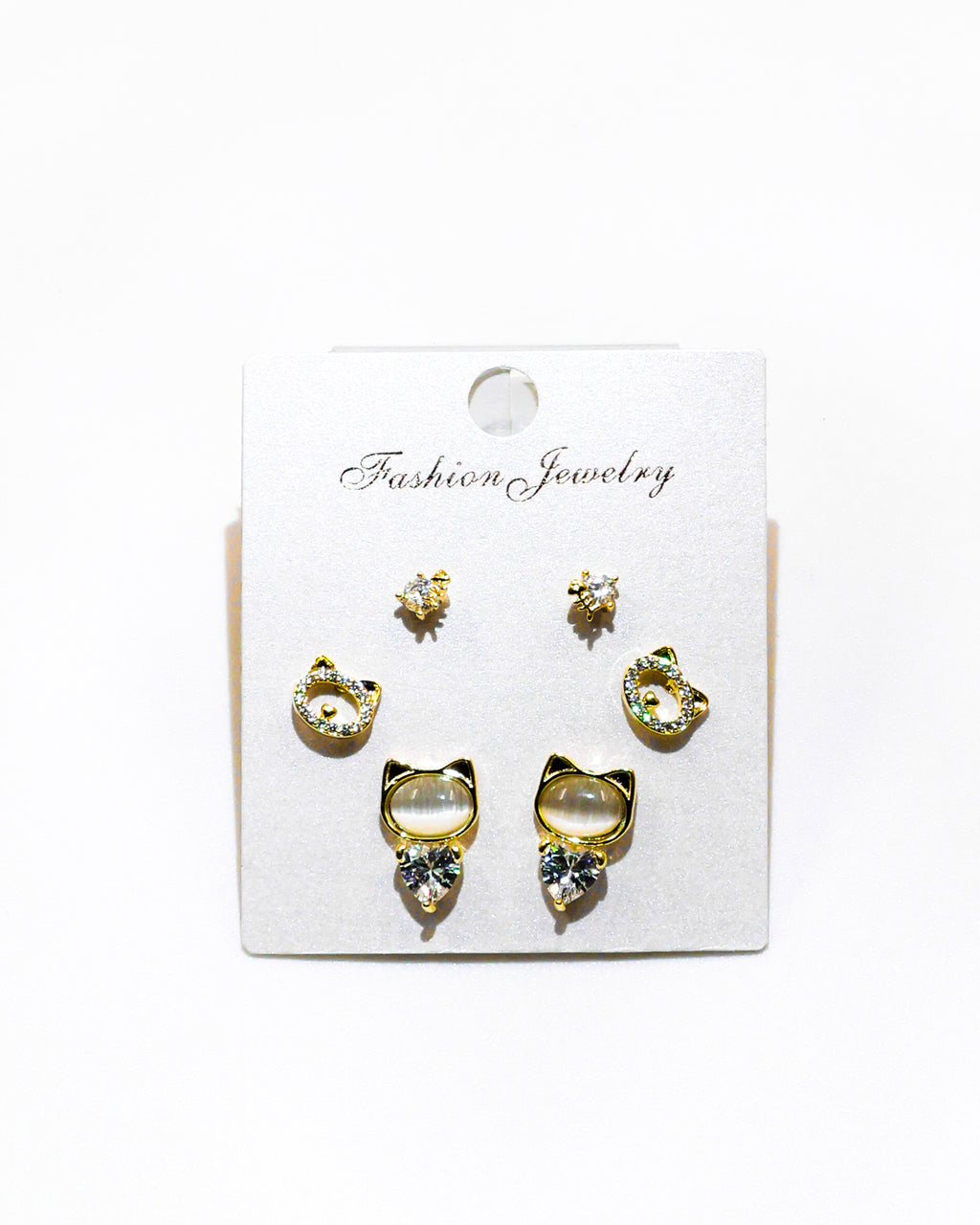 Set Aretes X3 - M6 Oro Laminado