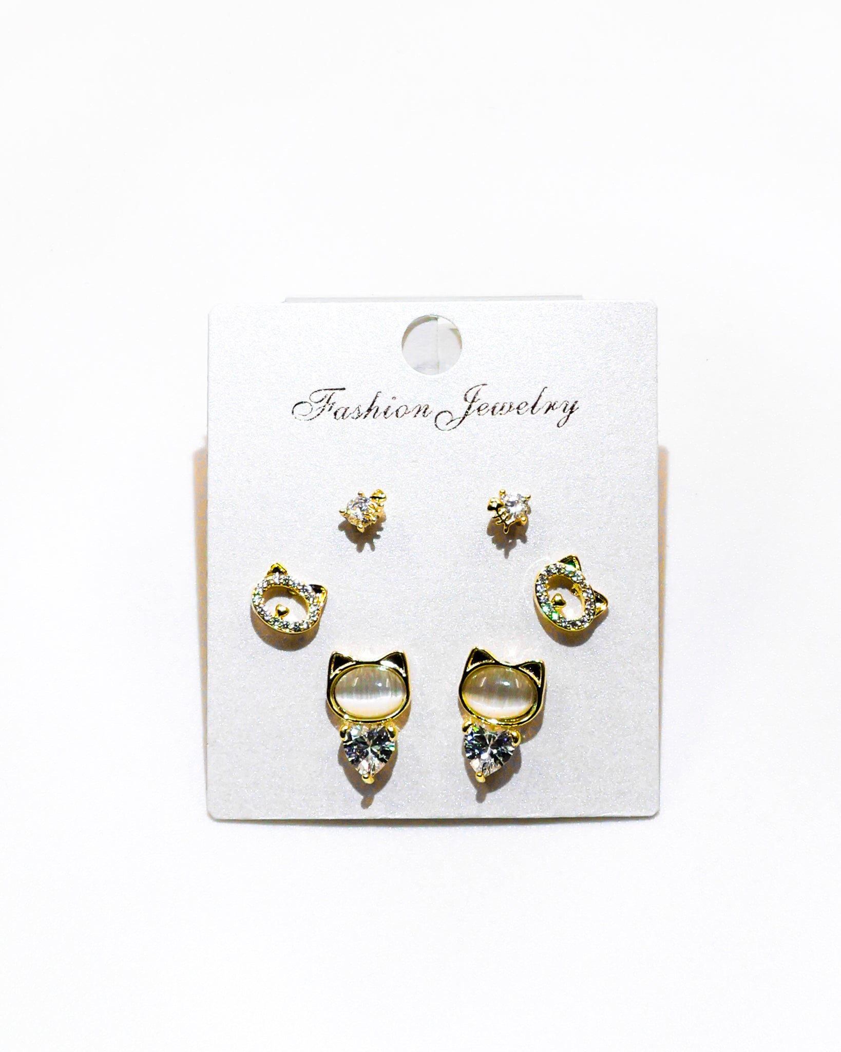 Set Aretes X3 - M6 Oro Laminado