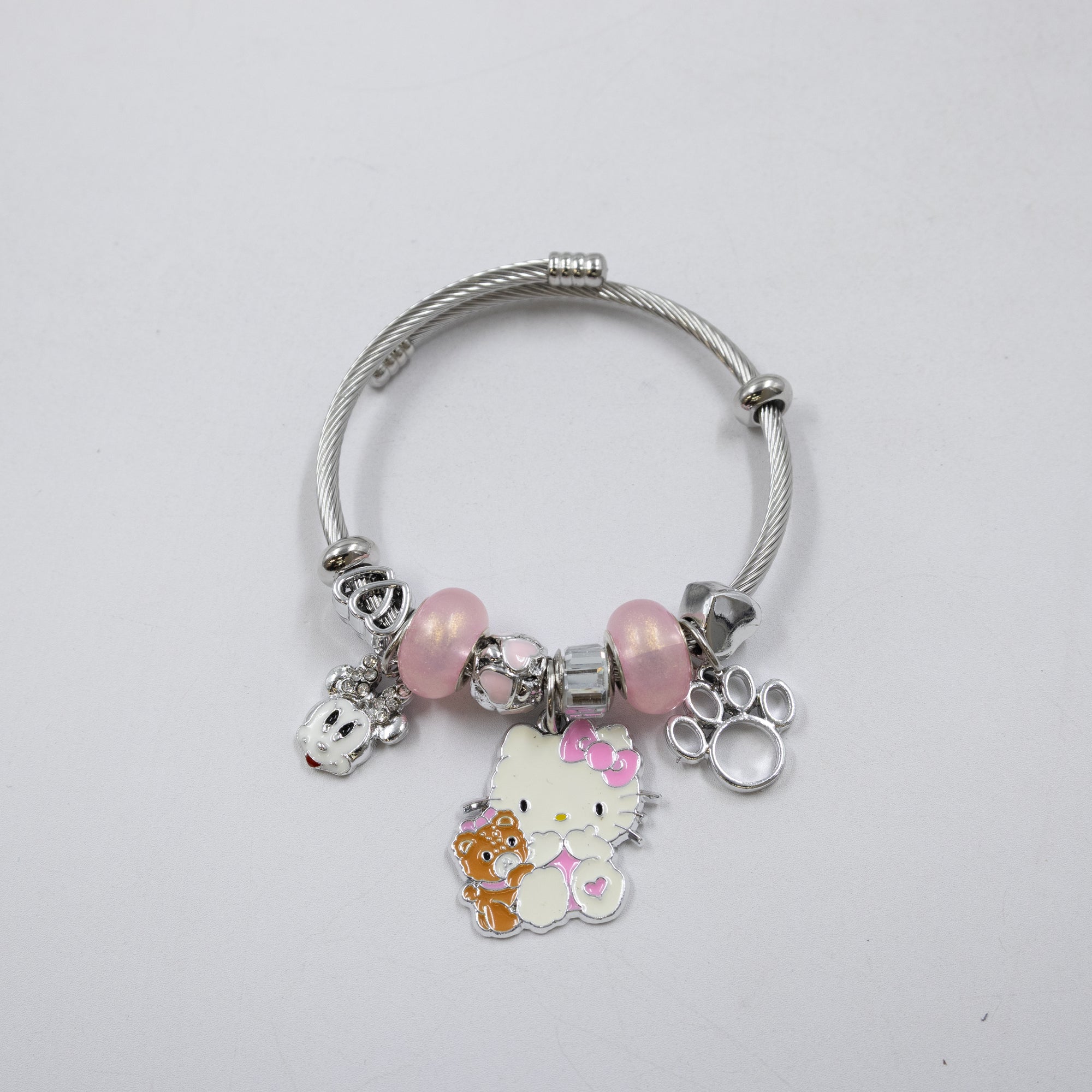 Pulsera tipo Pandora Plateados M1 Oro Laminado