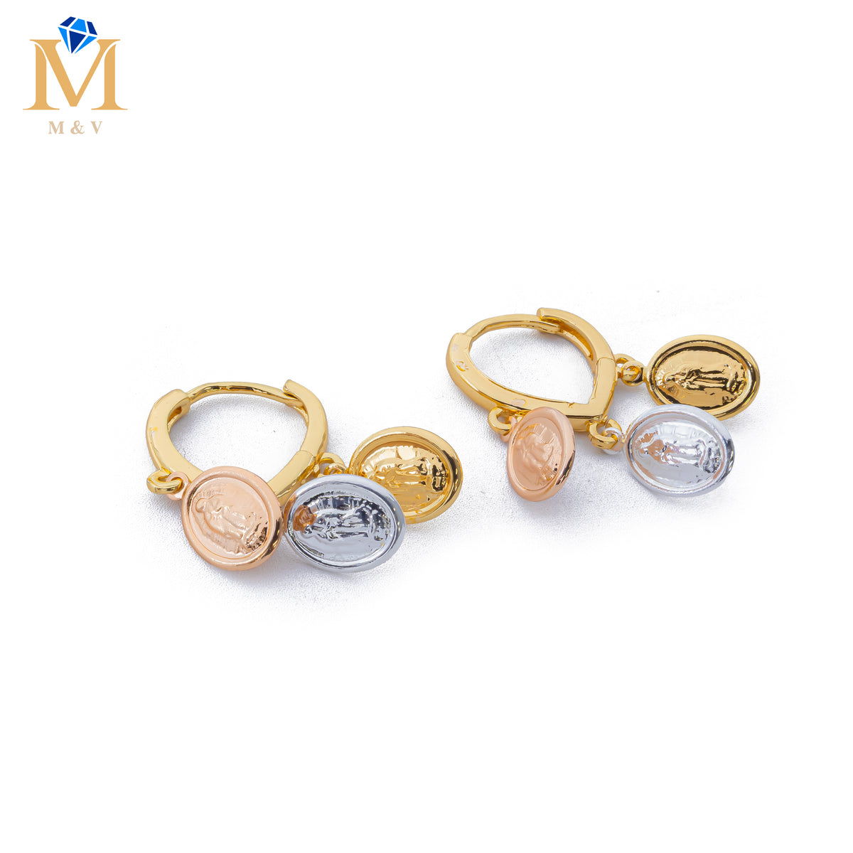Artes Dorados con dijes de 3 colores M1 Oro Laminado