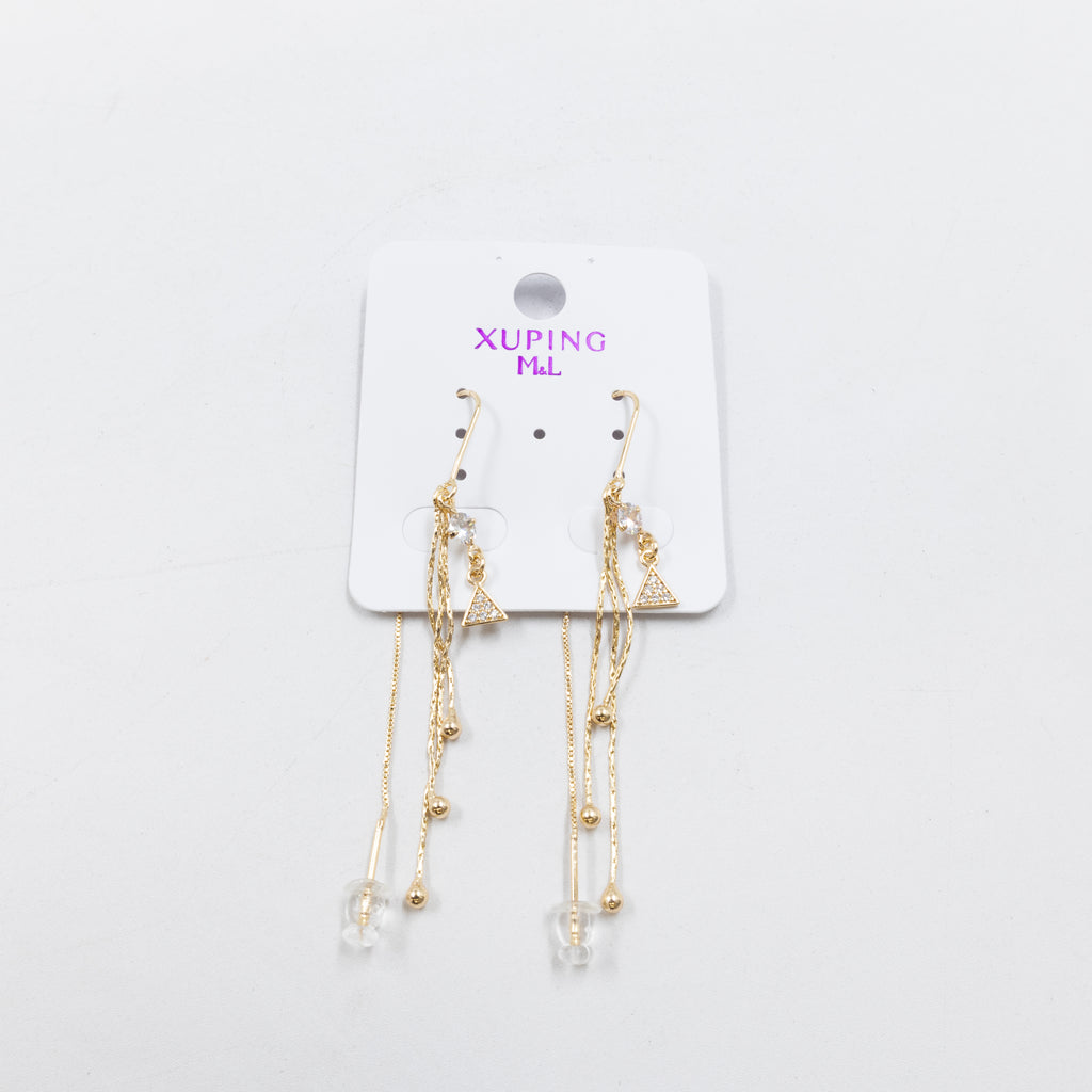 Aretes Dorados Xuping de Aro M10  Oro Laminado