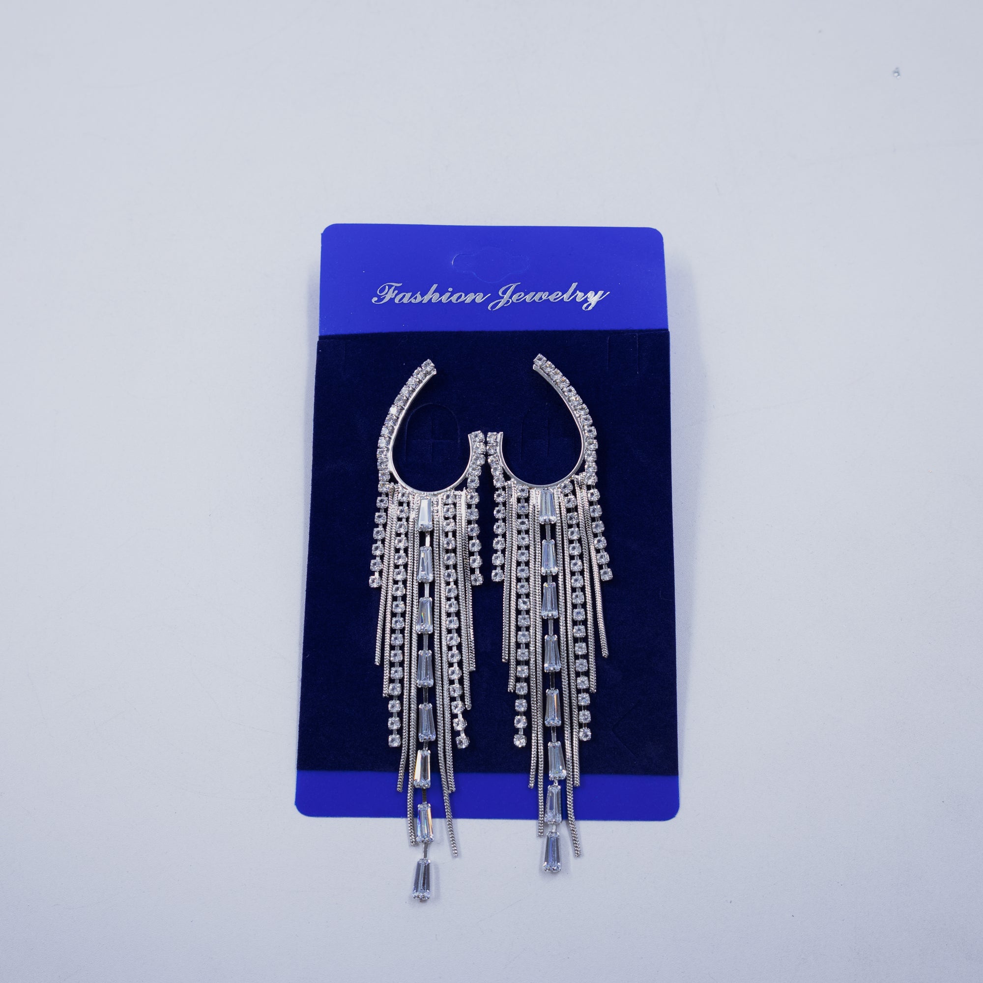 Aretes Largos con piedras M2 Oro Laminado