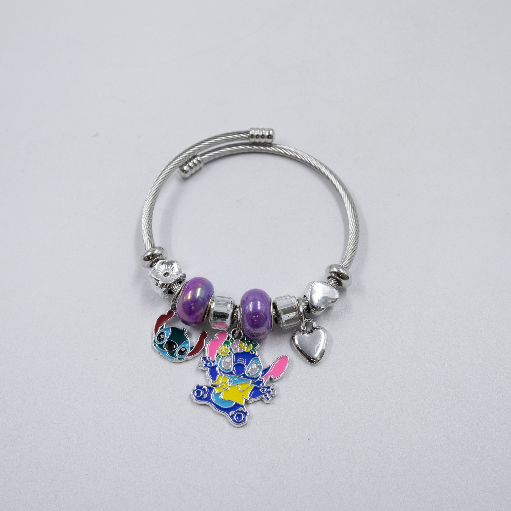 Pulsera tipo Pandora Plateados M10 Oro Laminado