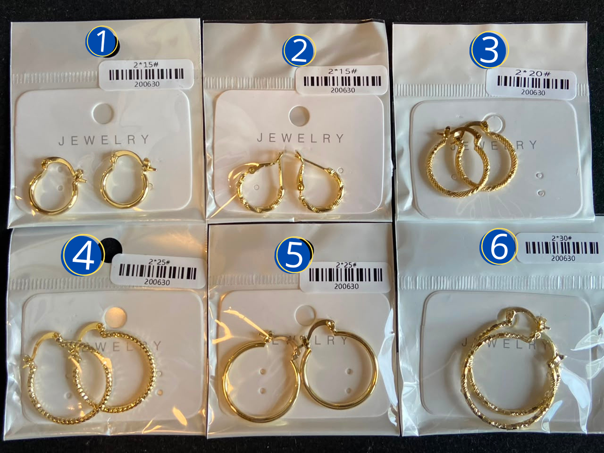 [12/SEPTIEMBRE/26] Arracadas doradas M1 Oro Laminado