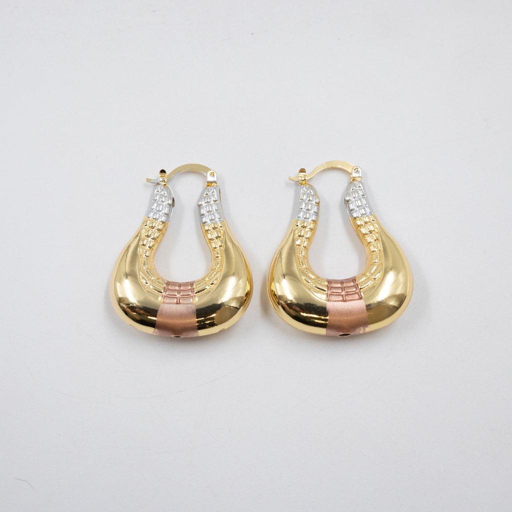 Aretes Oro Florentino M1 Oro Laminado