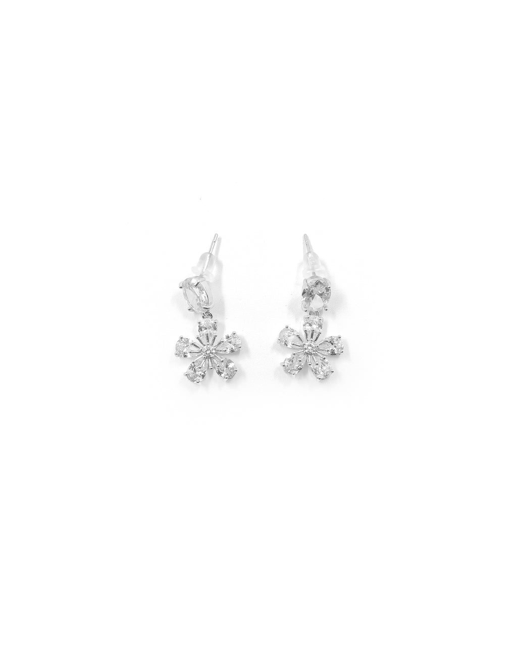 Aretes Largos Ansheli Plateados M21 Oro Laminado