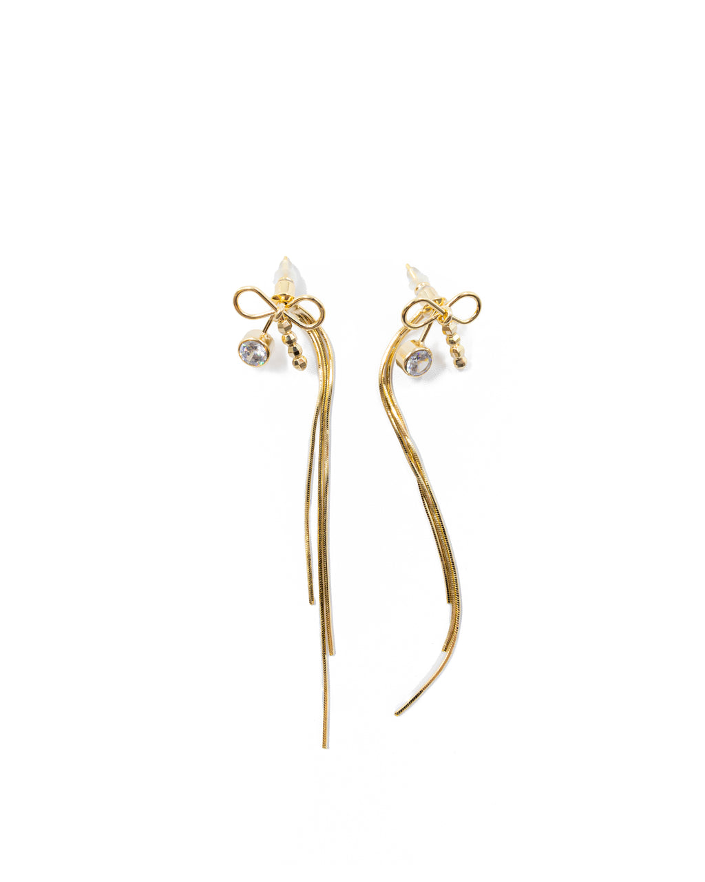 Aretes Largos Ansheli Dorados M4 Oro Laminado