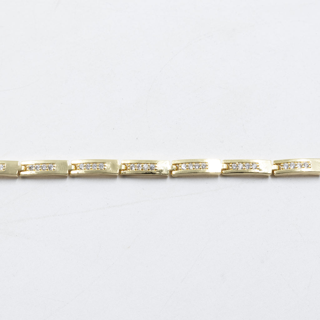 Pulseras Doradas con Piedras M11 Oro Laminado