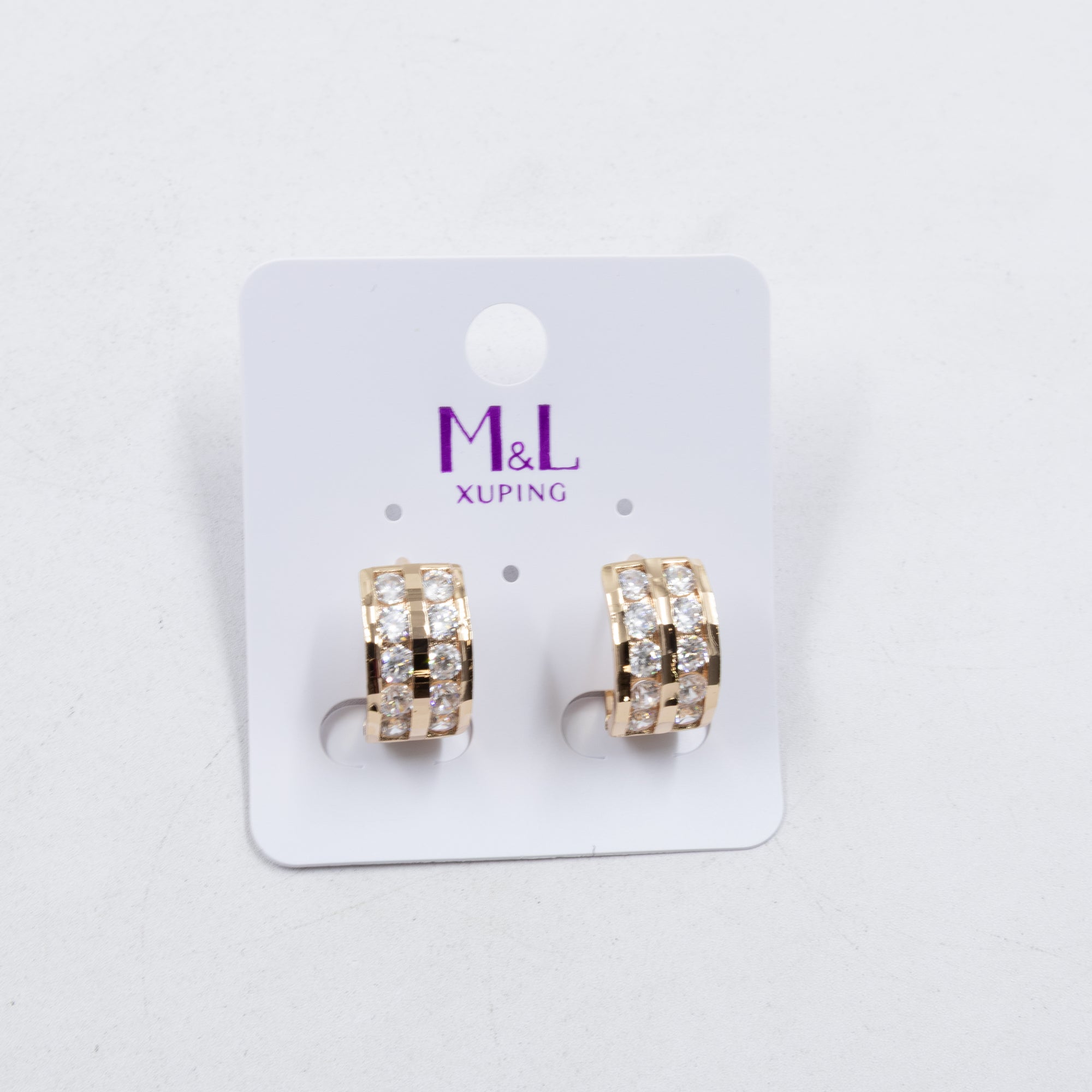 Aretes Xuping Dorados M8 Oro Laminado