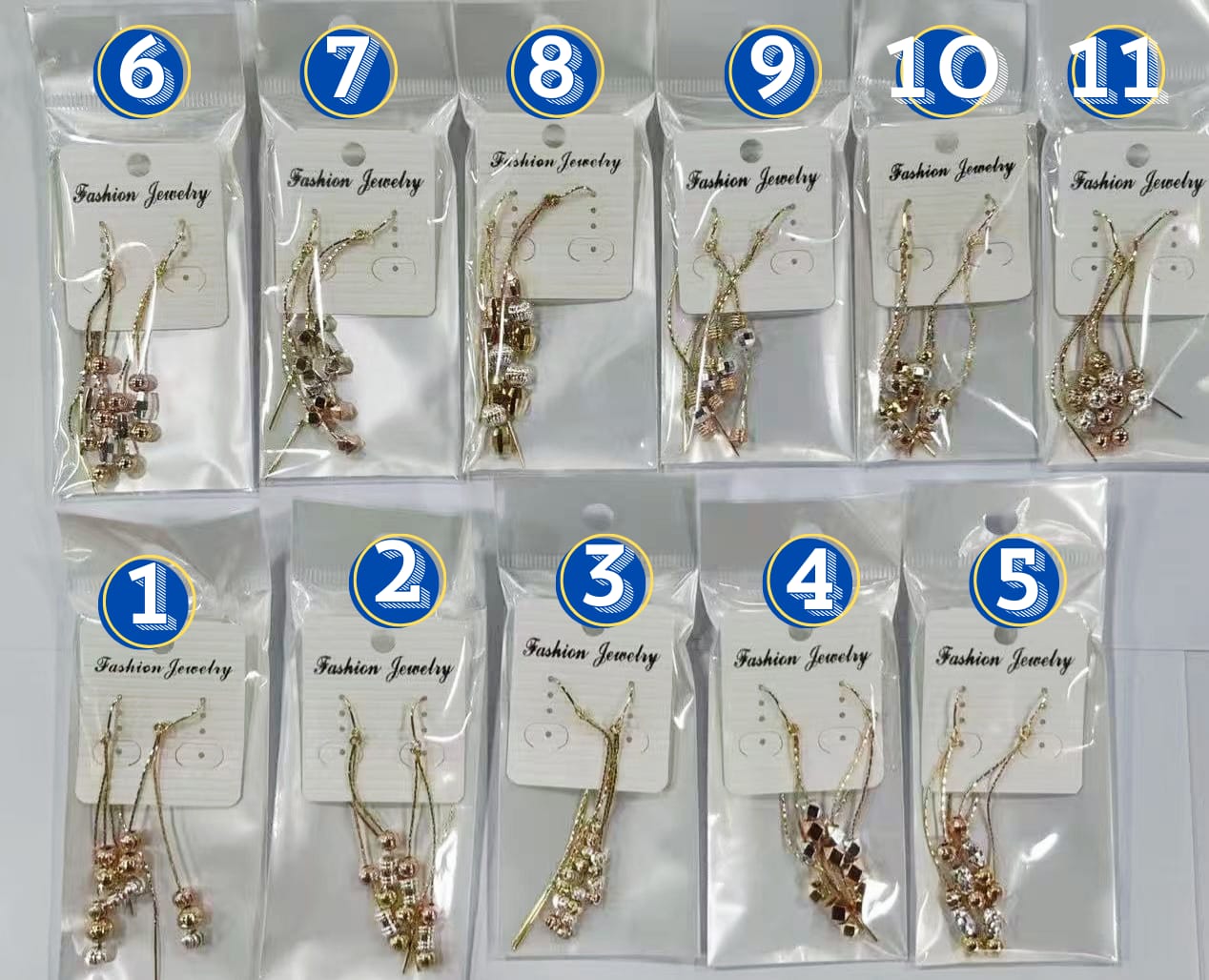 Arete Violador Tres Colores M5 Oro Laminado