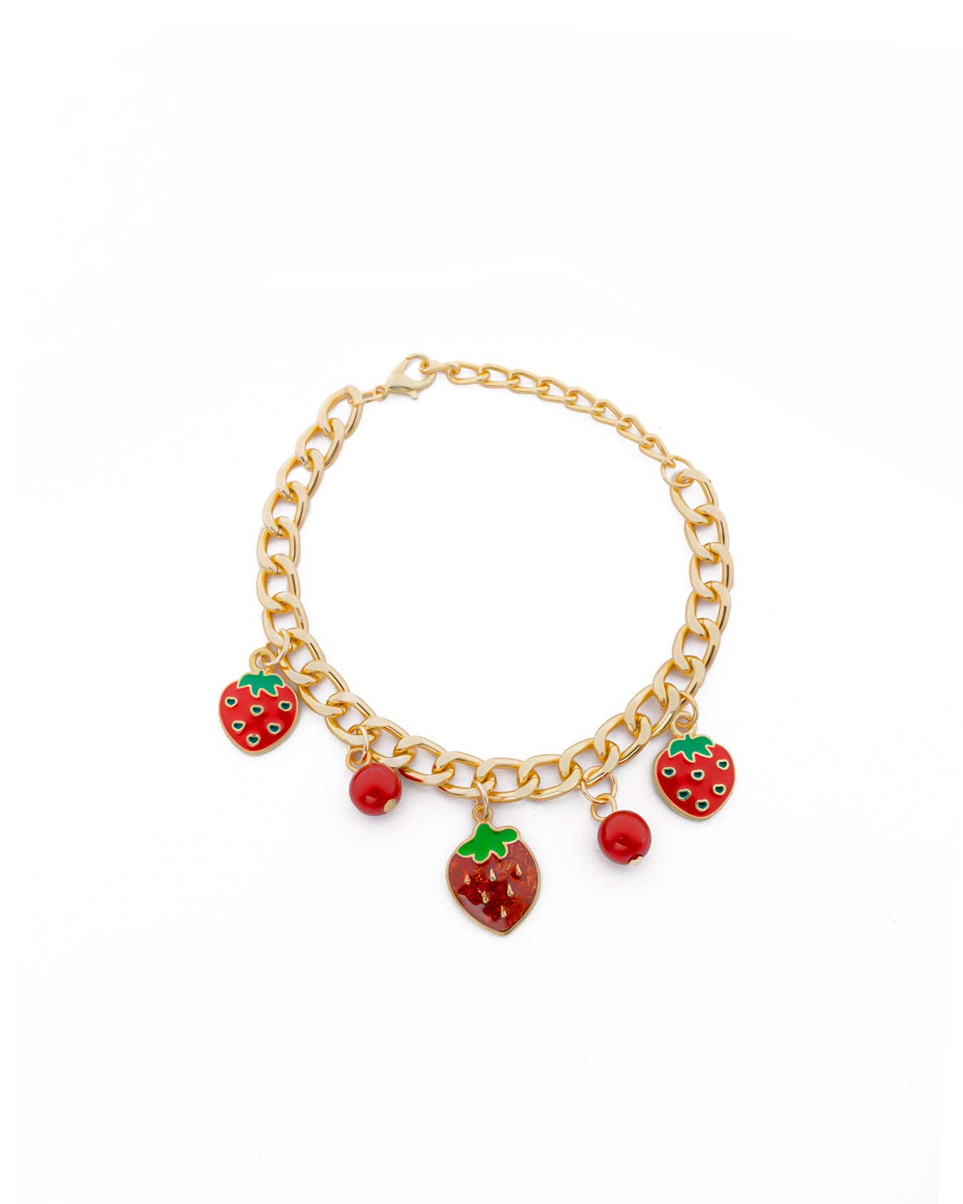 PULSERA DE CEREZA M4 ORO LAMINADO