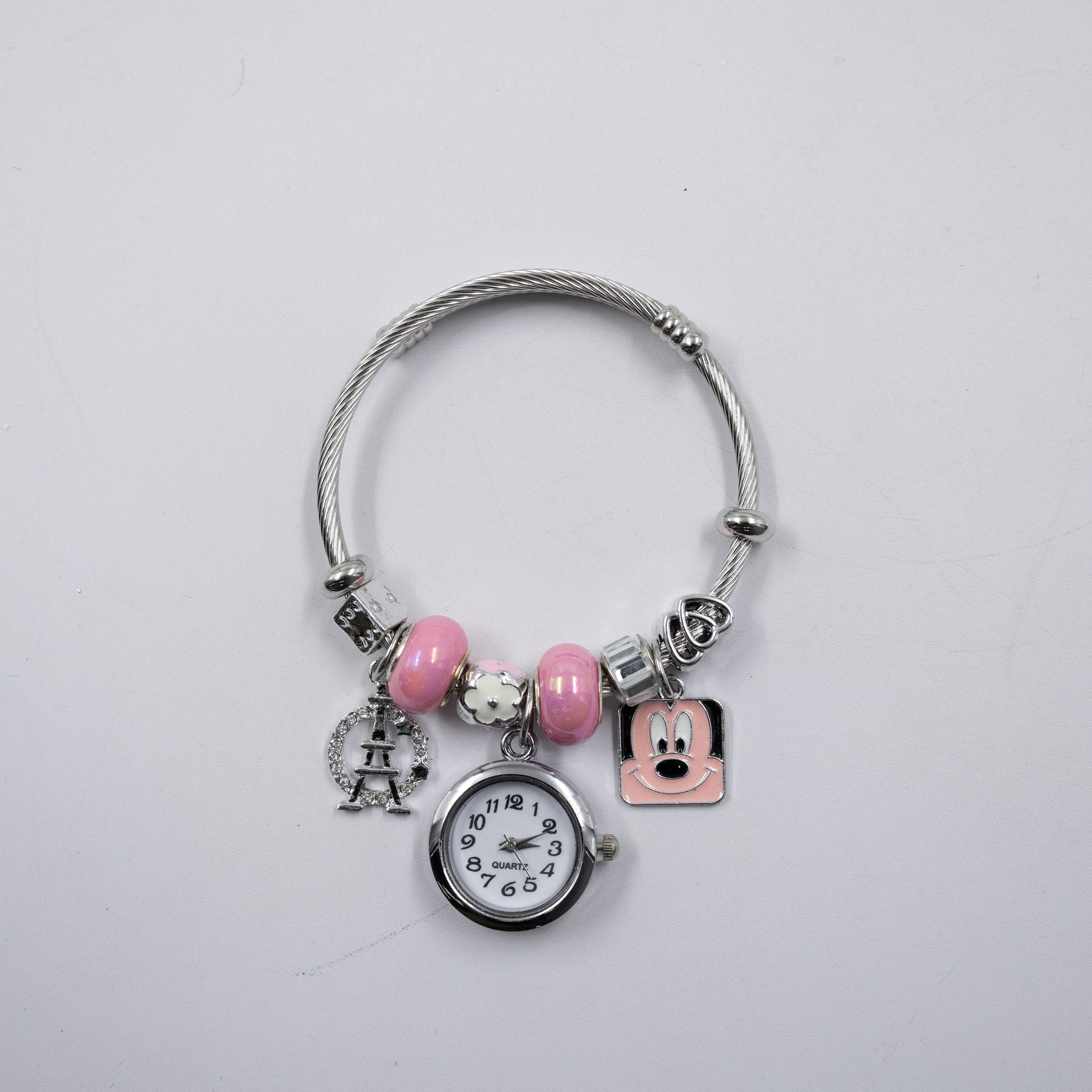Pulsera tipo Pandora Plateadas M21 Oro Laminado