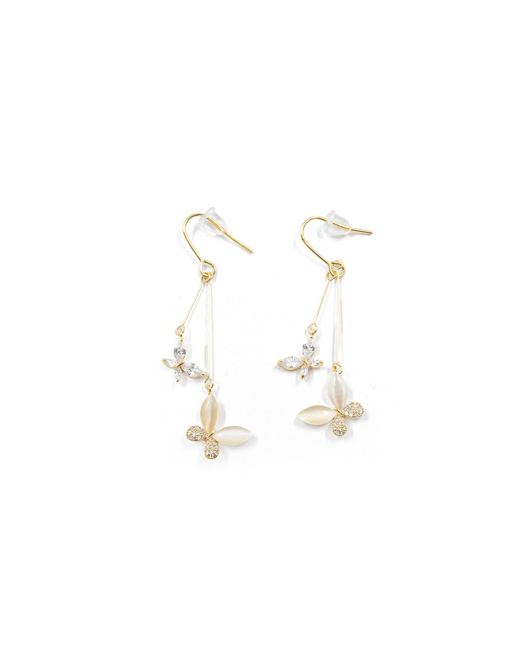 Aretes Largos Ansheli Dorados M7 Oro Laminado